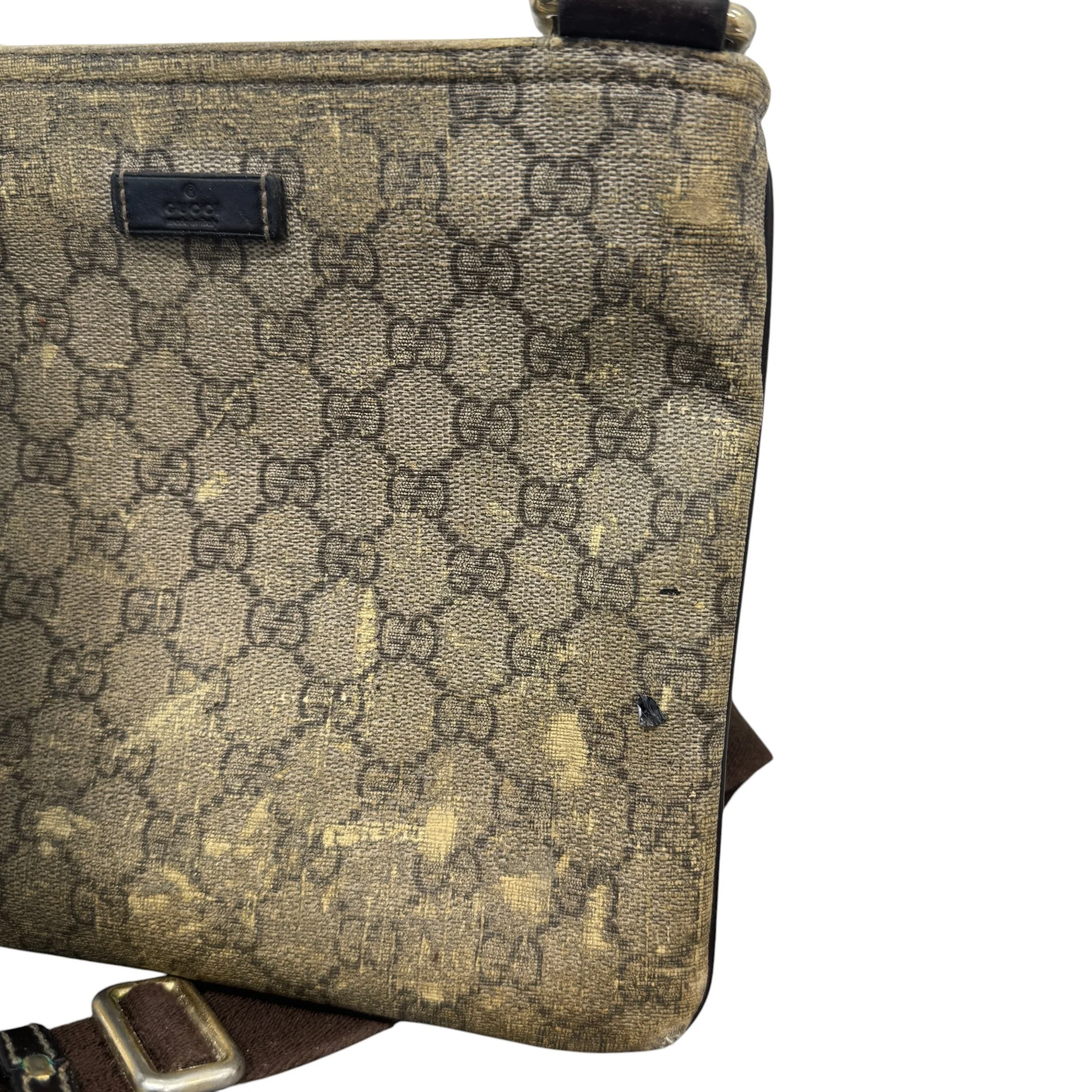 Men's Gg Supreme Messenger Bag Beige - Image 8