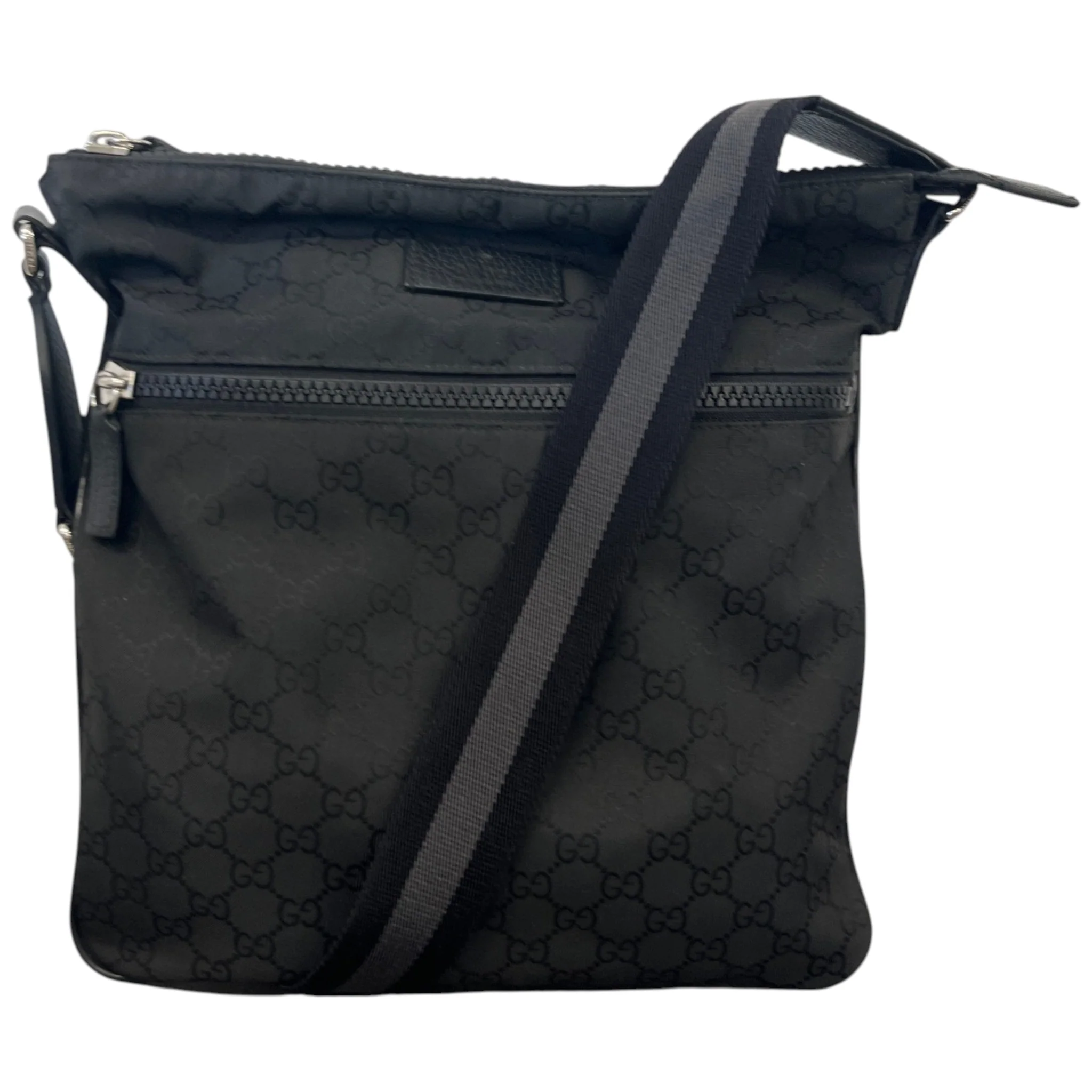 Men's Gg Supreme Messenger Bag Black