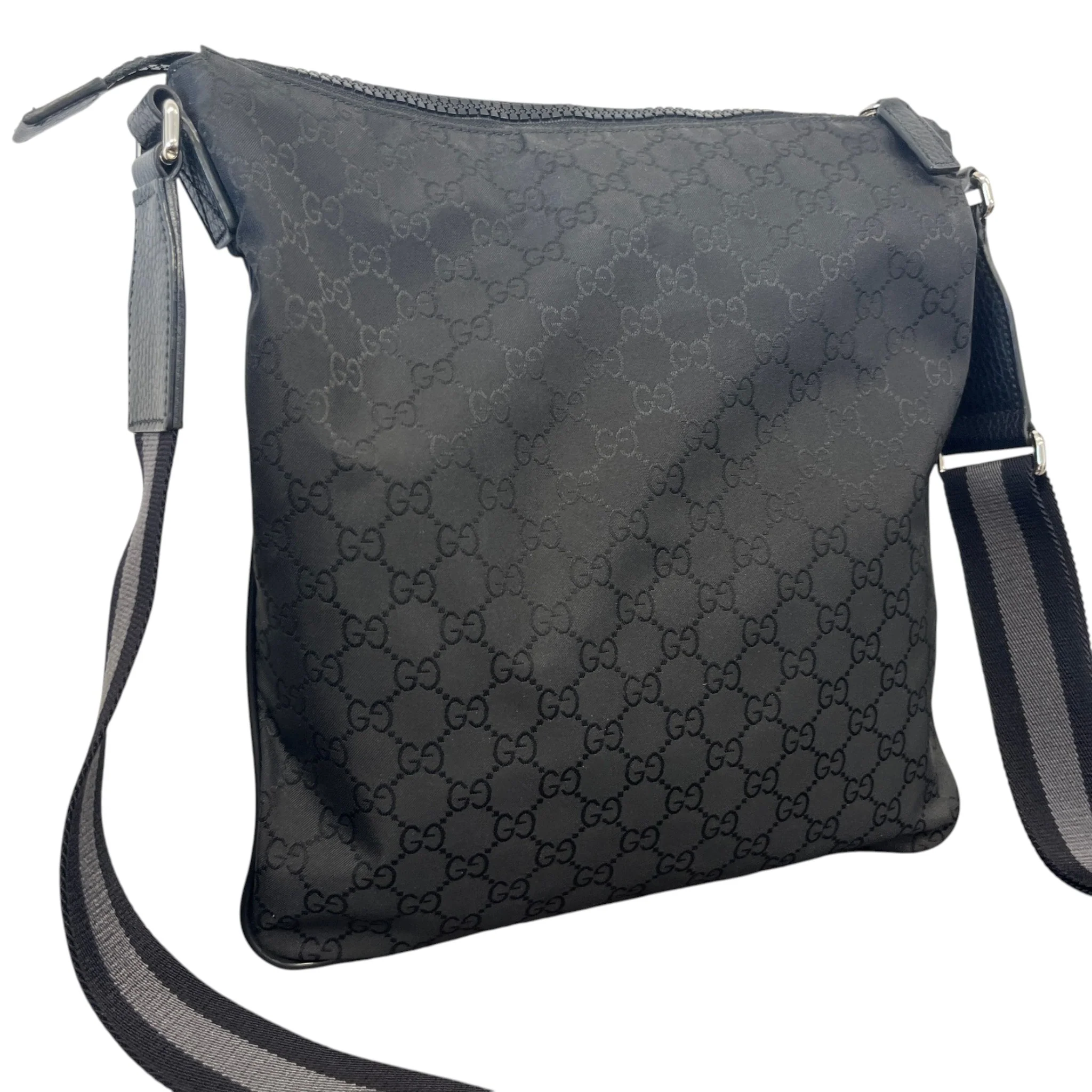 Men's Gg Supreme Messenger Bag Black - Image 6