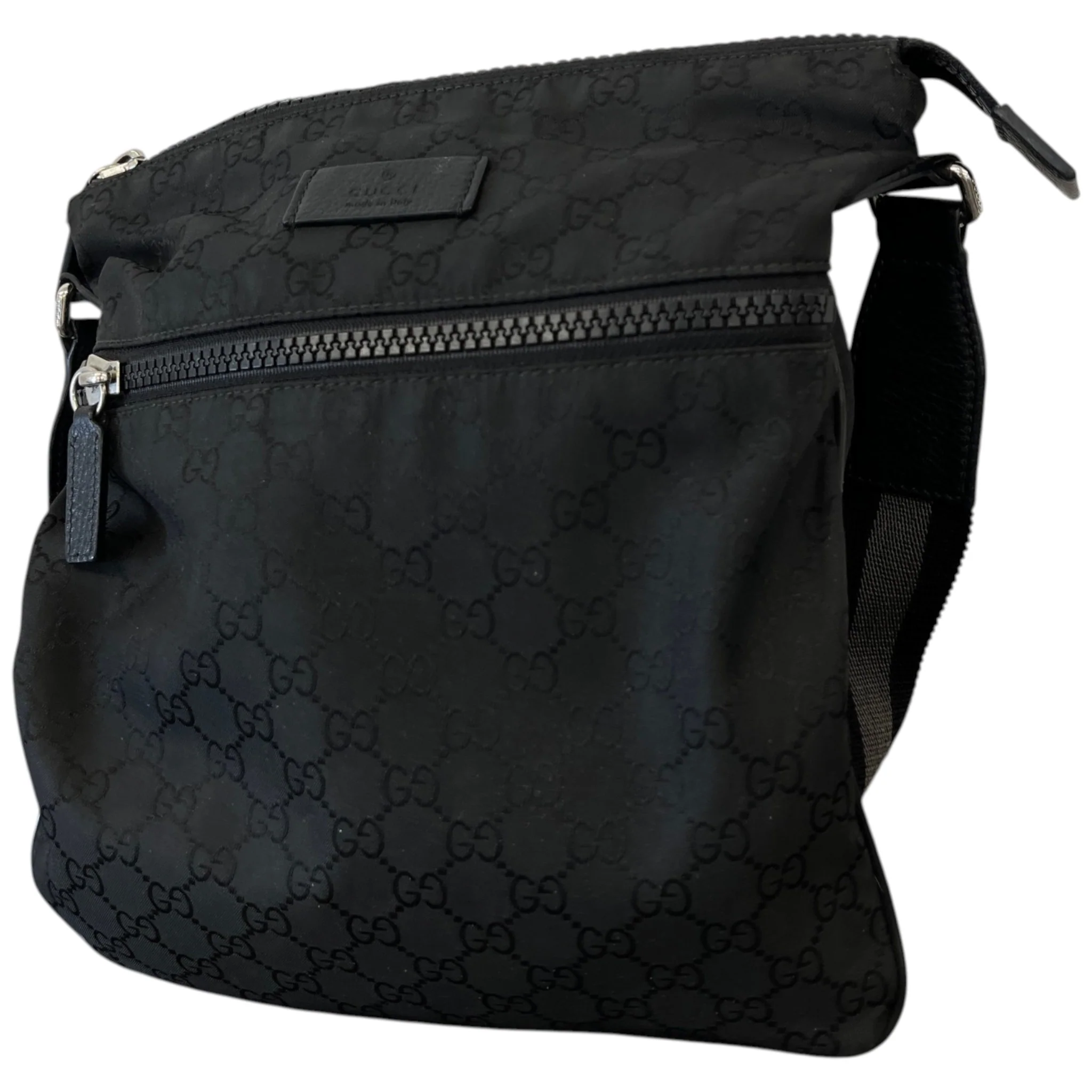 Men's Gg Supreme Messenger Bag Black - Image 6
