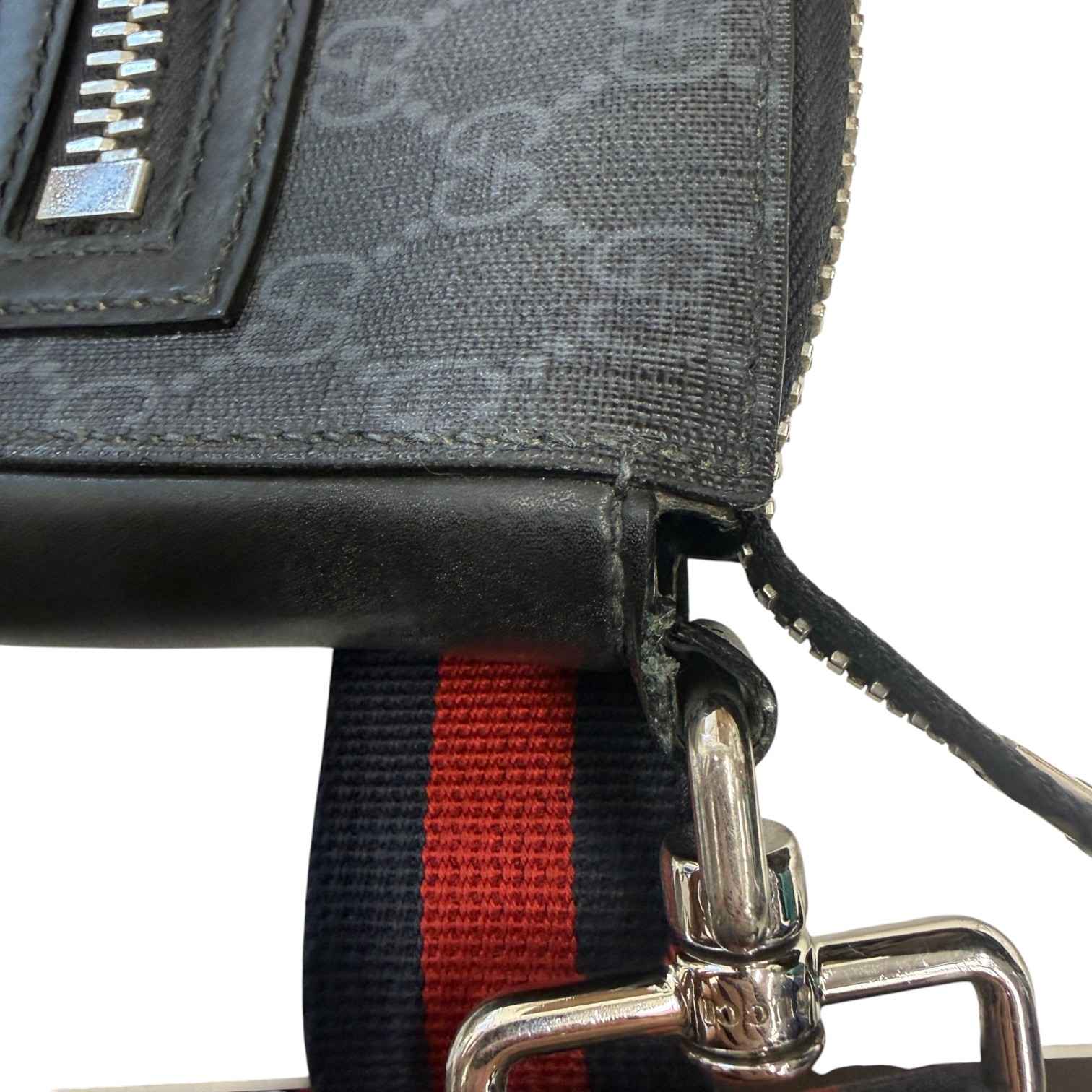 Men's Gg Supreme Messenger Bag Black - Image 13