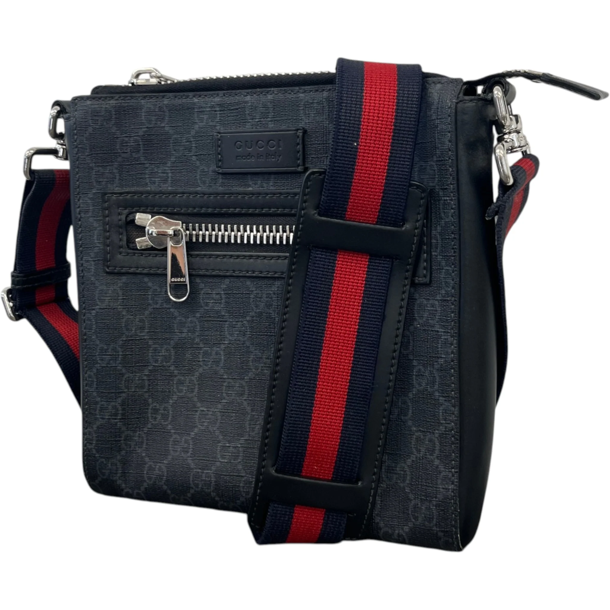 Men's Gg Supreme Messenger Bag Black - Image 5