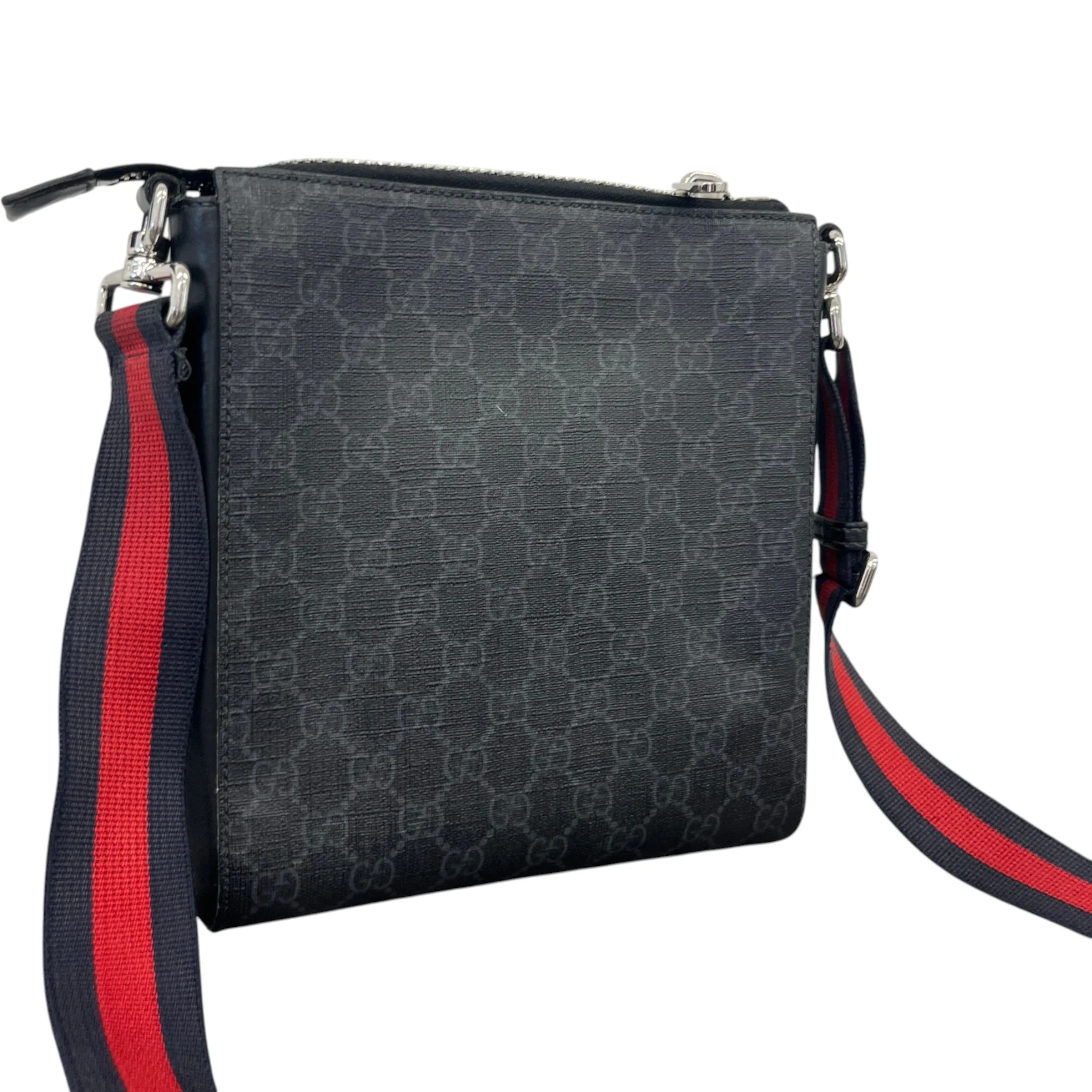 Men's Gg Supreme Messenger Bag Black - Image 8