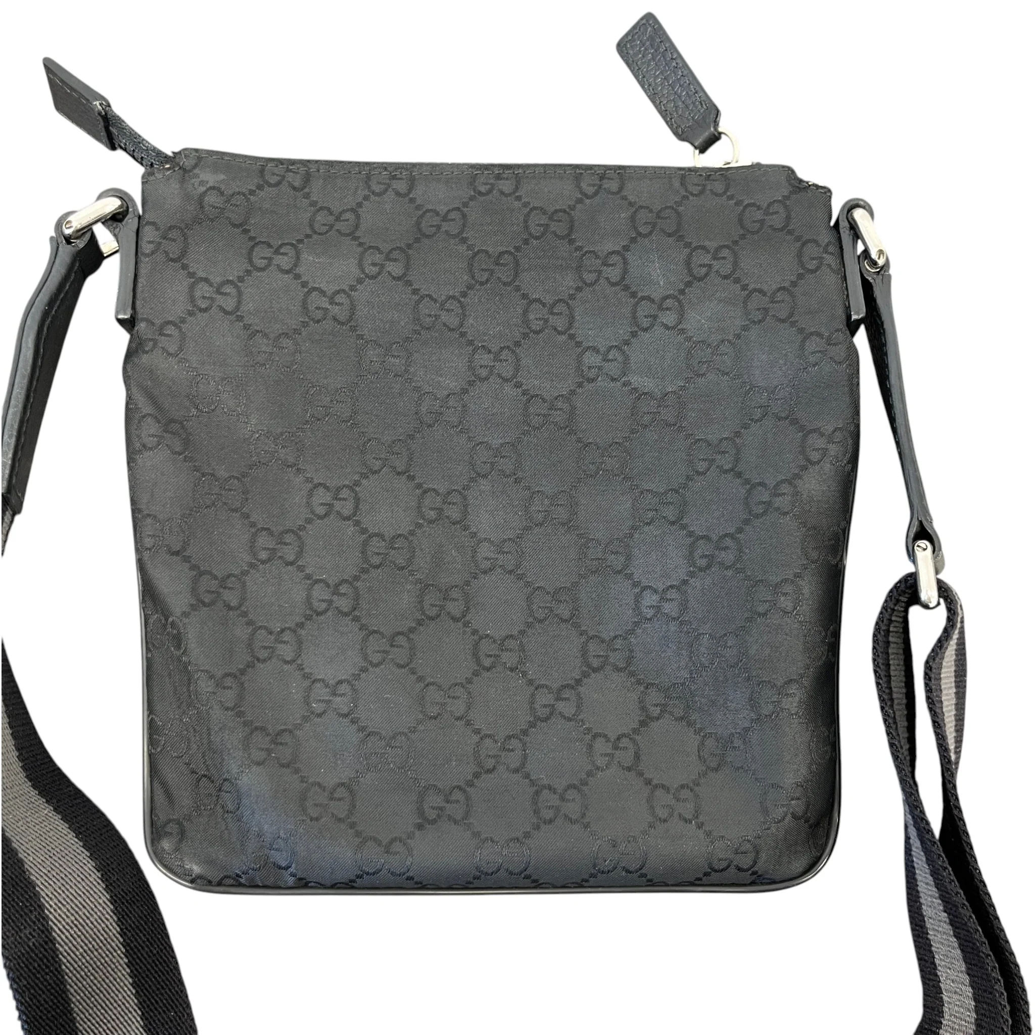 Men's Gg Supreme Messenger Bag Black - Image 3