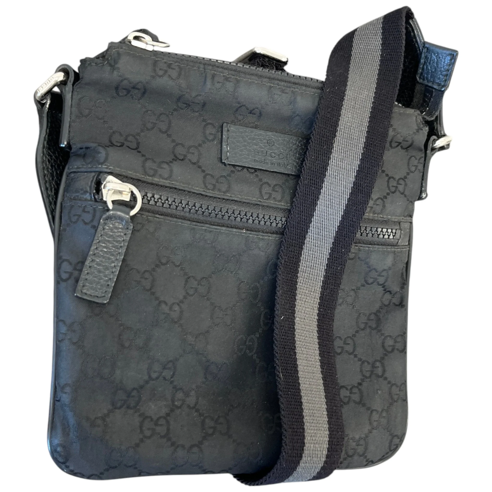 Men's Gg Supreme Messenger Bag Black - Image 4