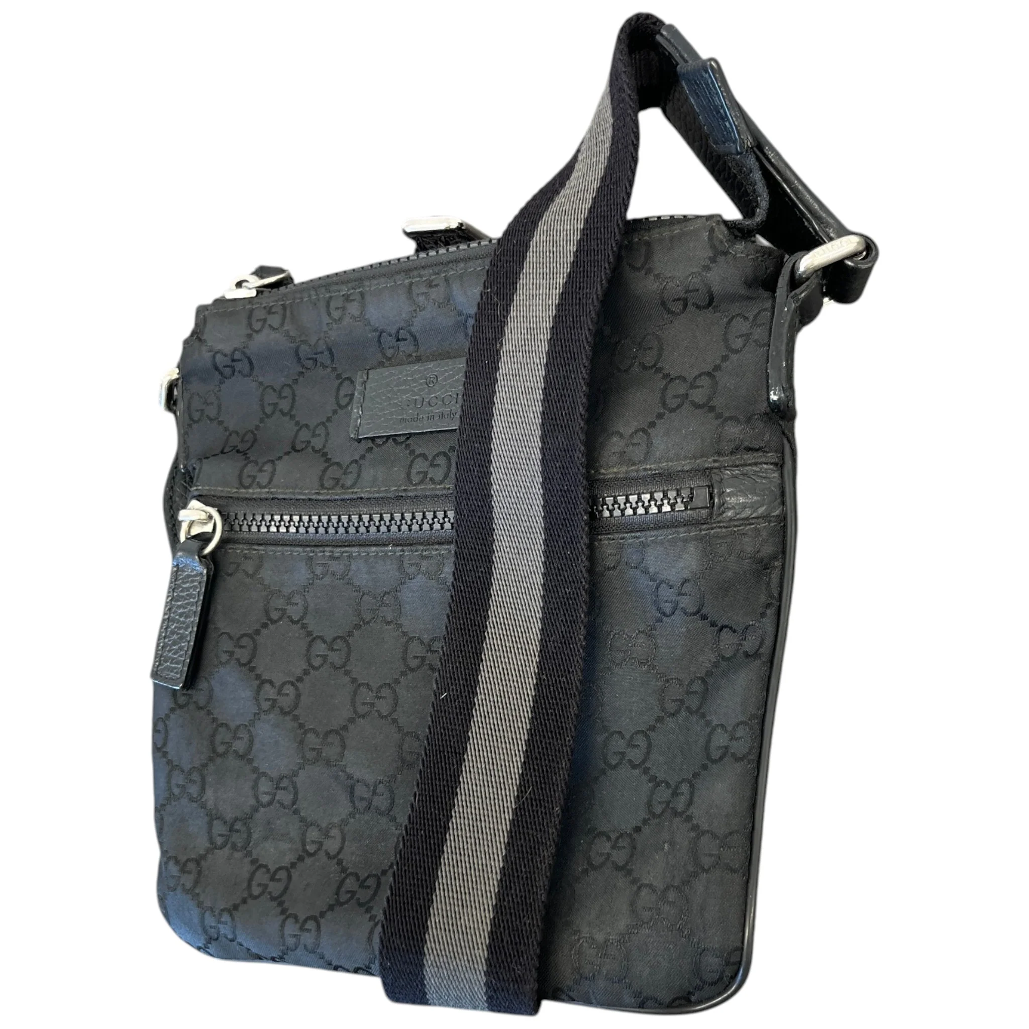 Men's Gg Supreme Messenger Bag Black - Image 5