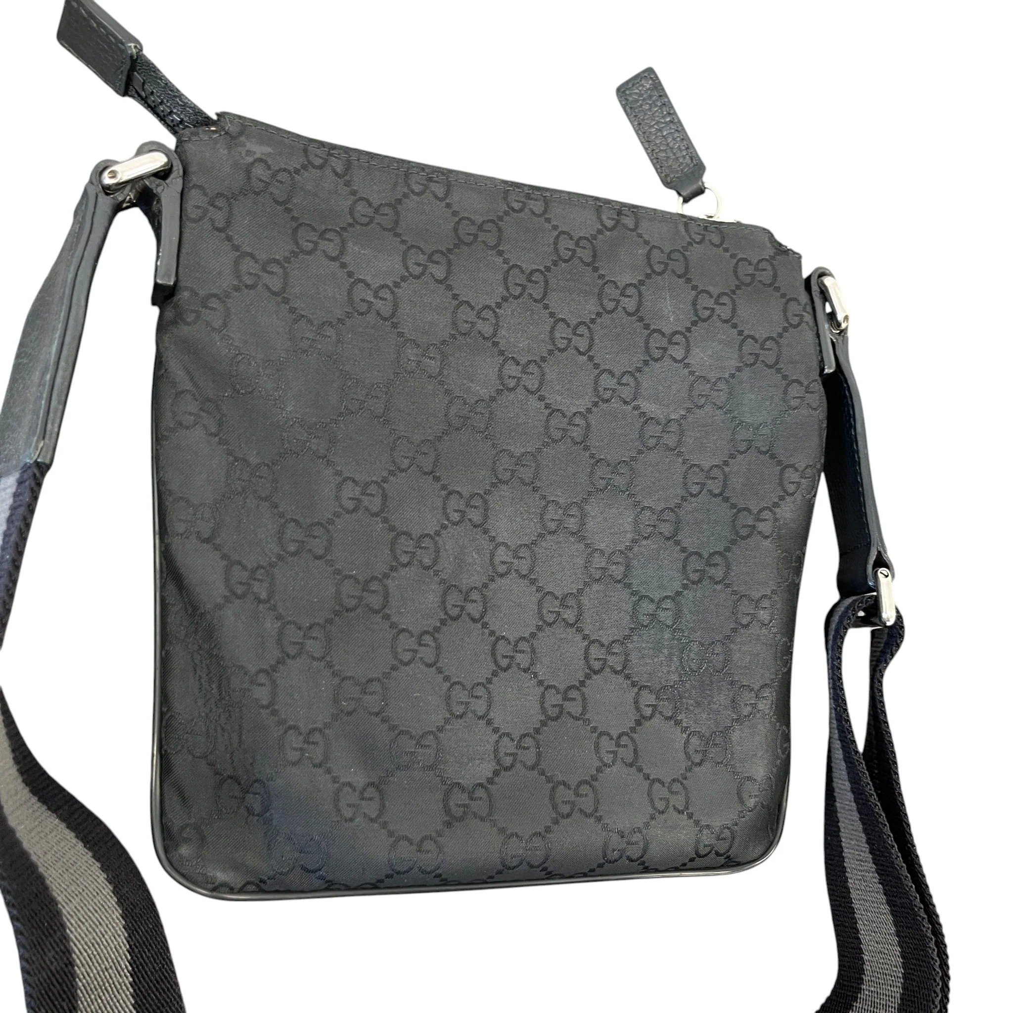 Men's Gg Supreme Messenger Bag Black - Image 6