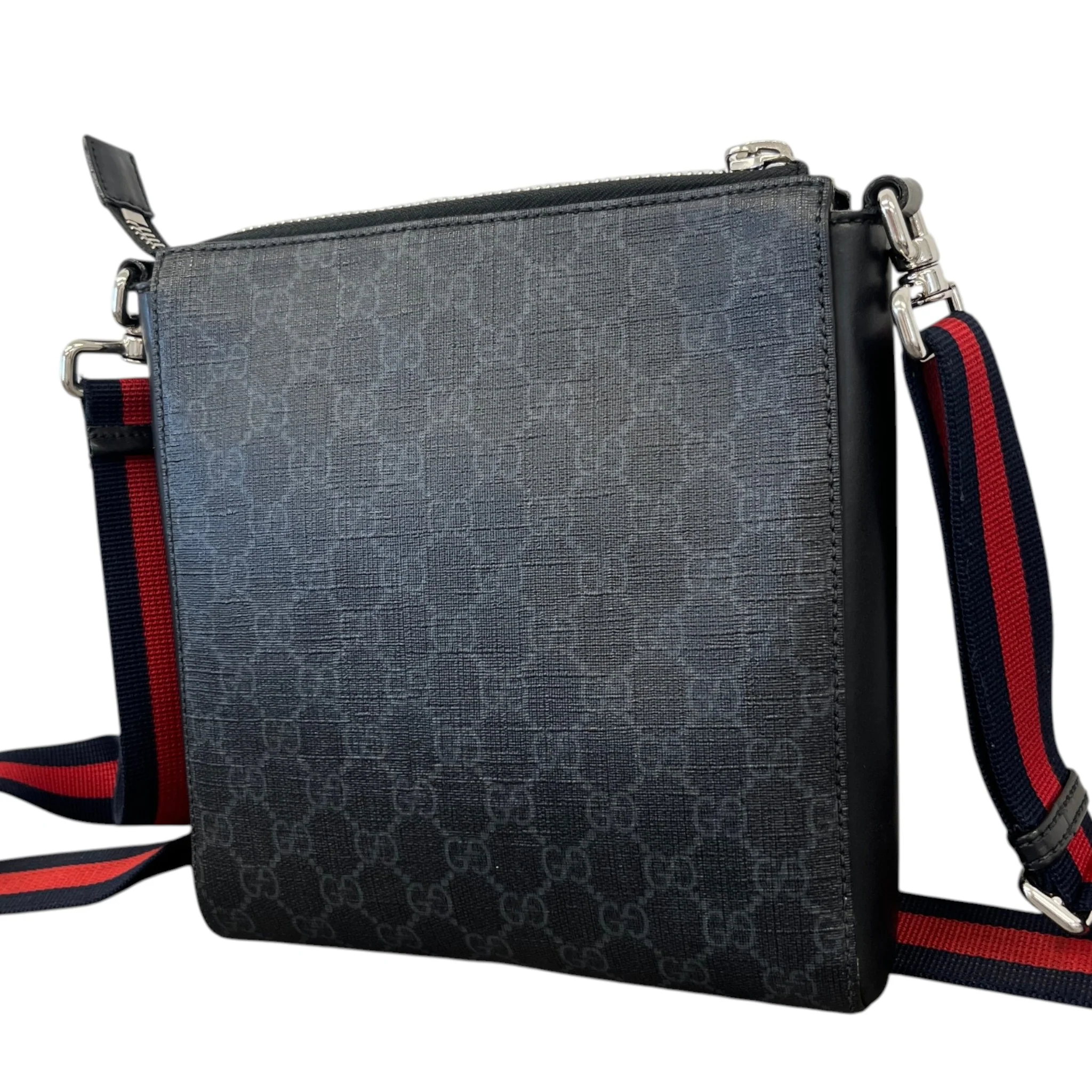 Men's Gg Supreme Messenger Bag Black - Image 7