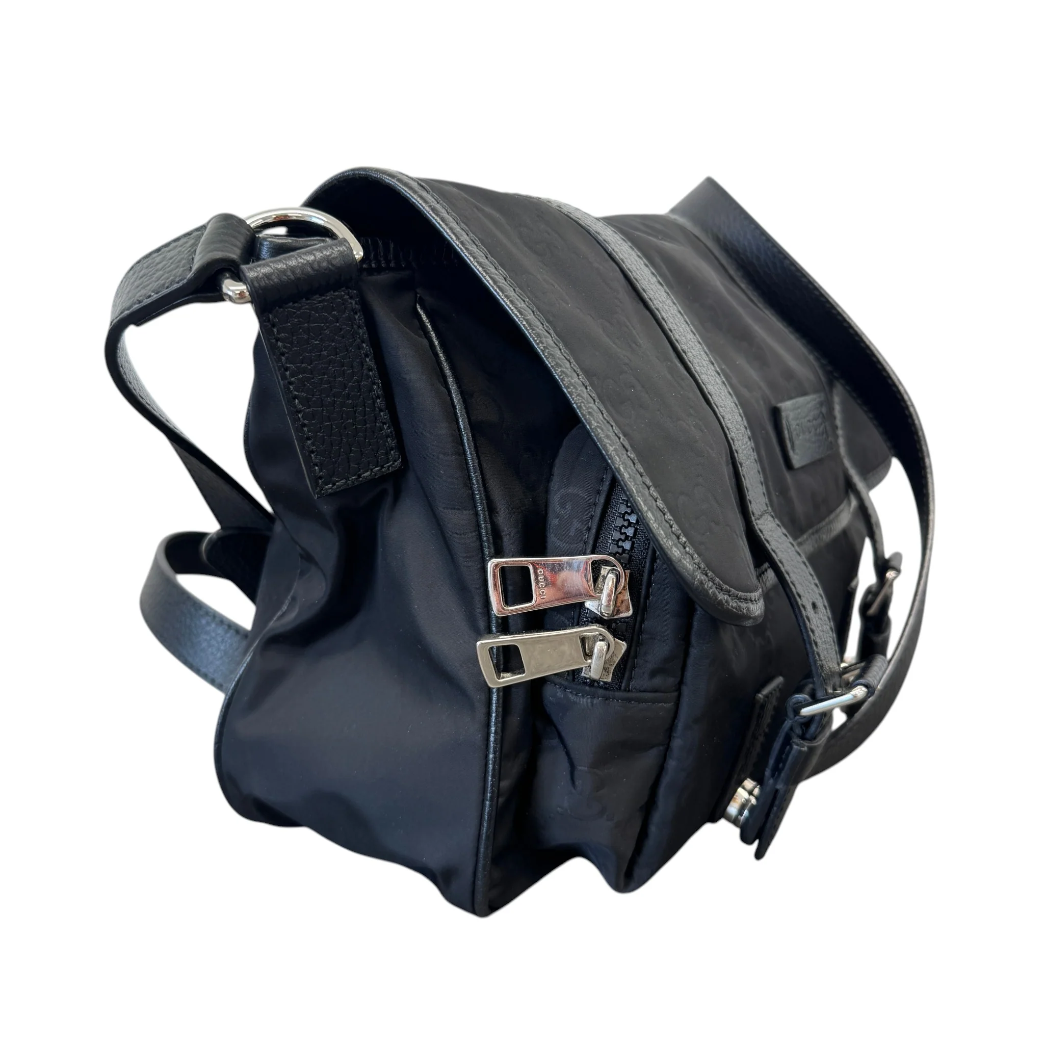 Men's Gg Supreme Messenger Bag Black - Image 6