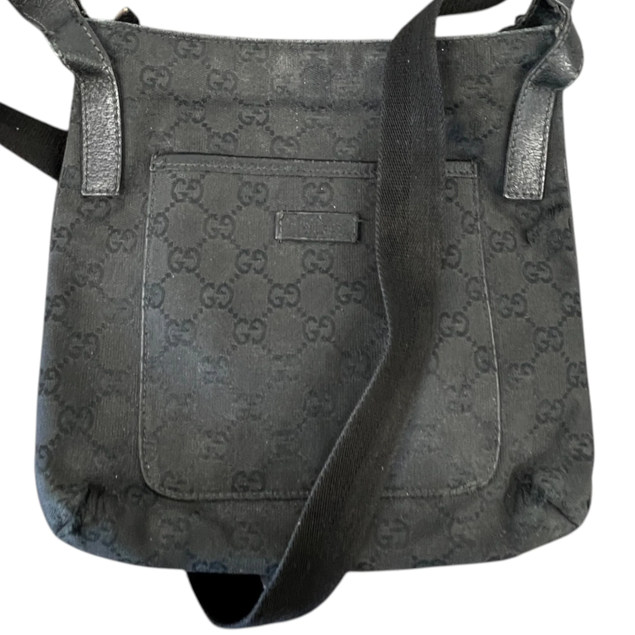 Men's Gg Supreme Messenger Bag Black