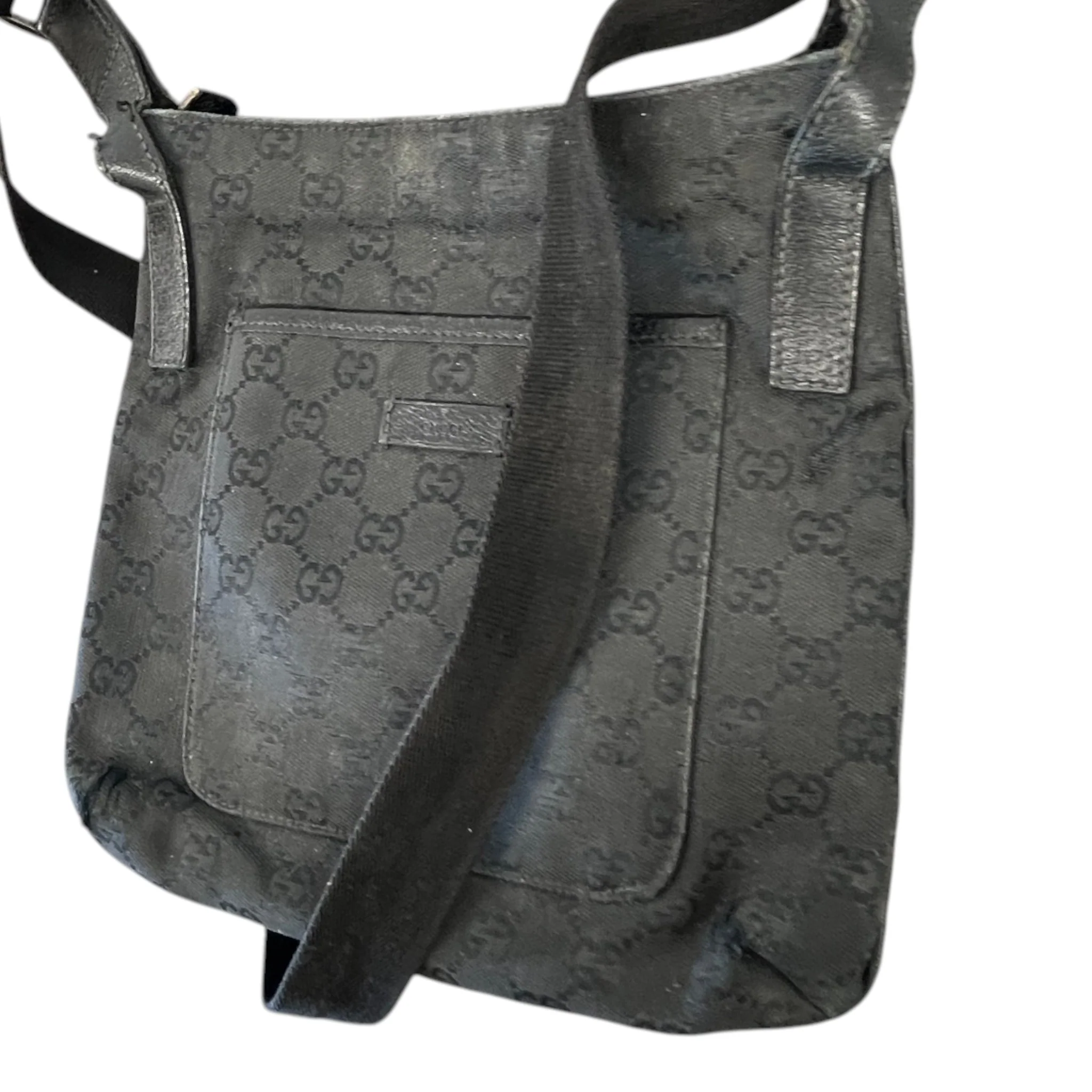 Men's Gg Supreme Messenger Bag Black - Image 4