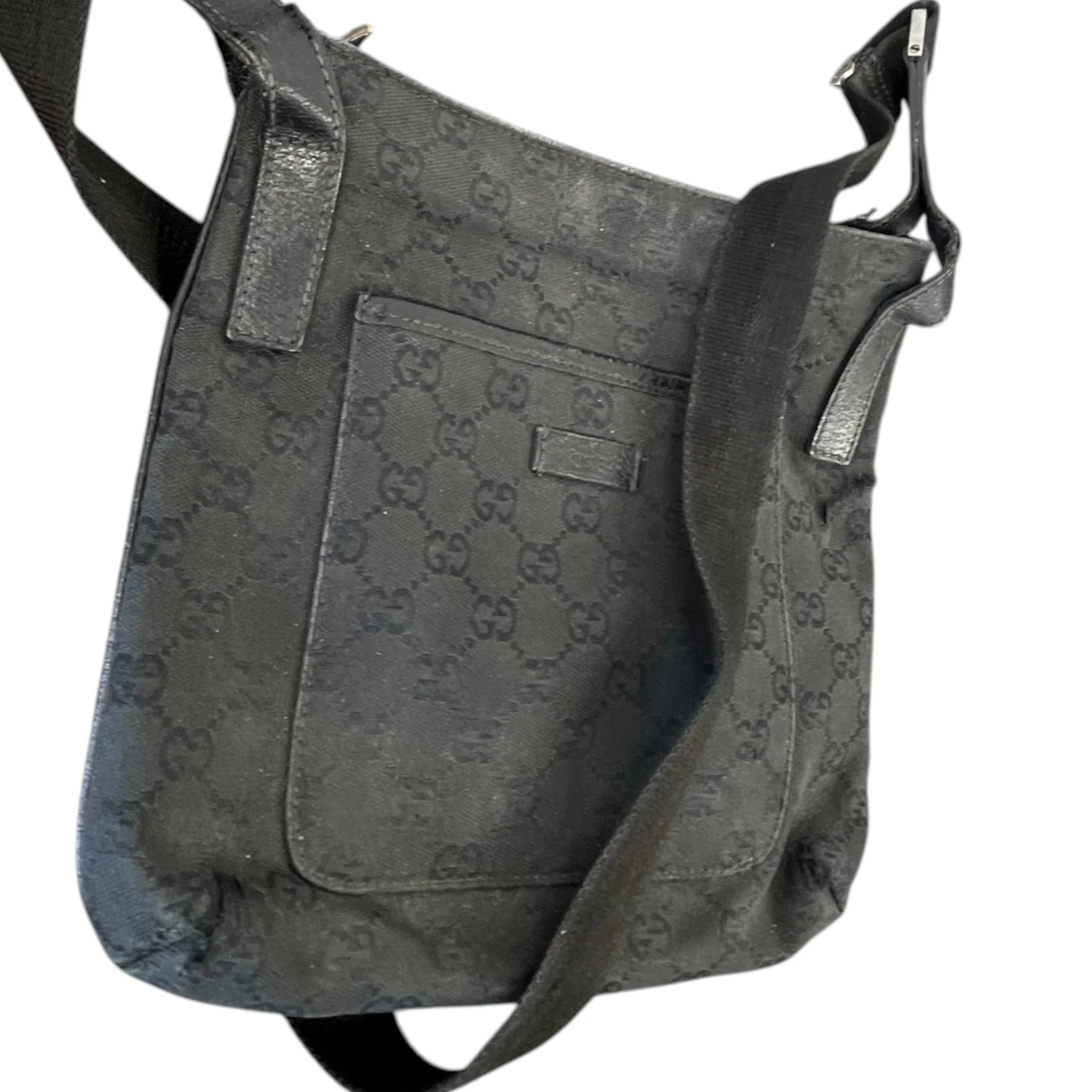 Men's Gg Supreme Messenger Bag Black - Image 5