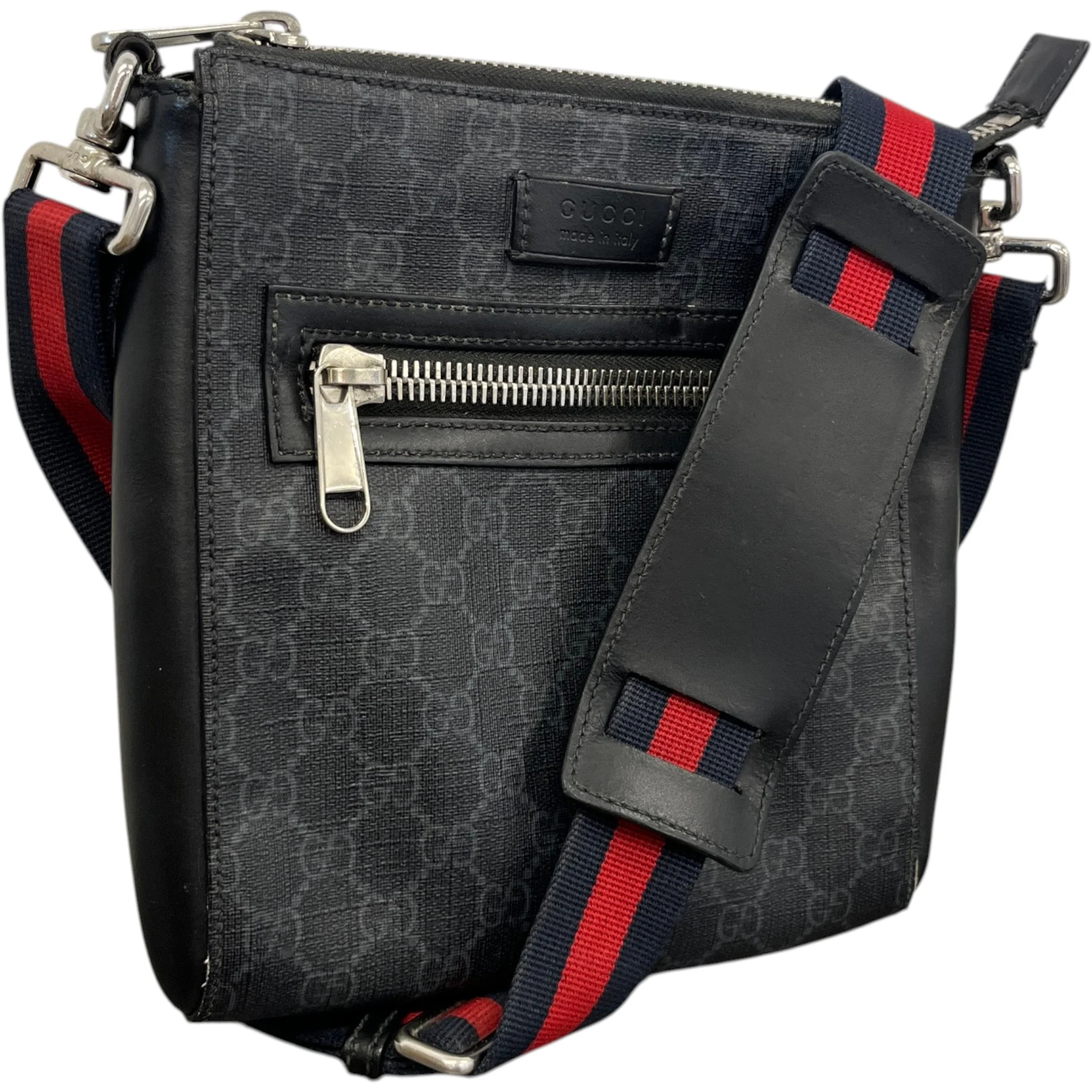 Men's Gg Supreme Messenger Bag Black - Image 4