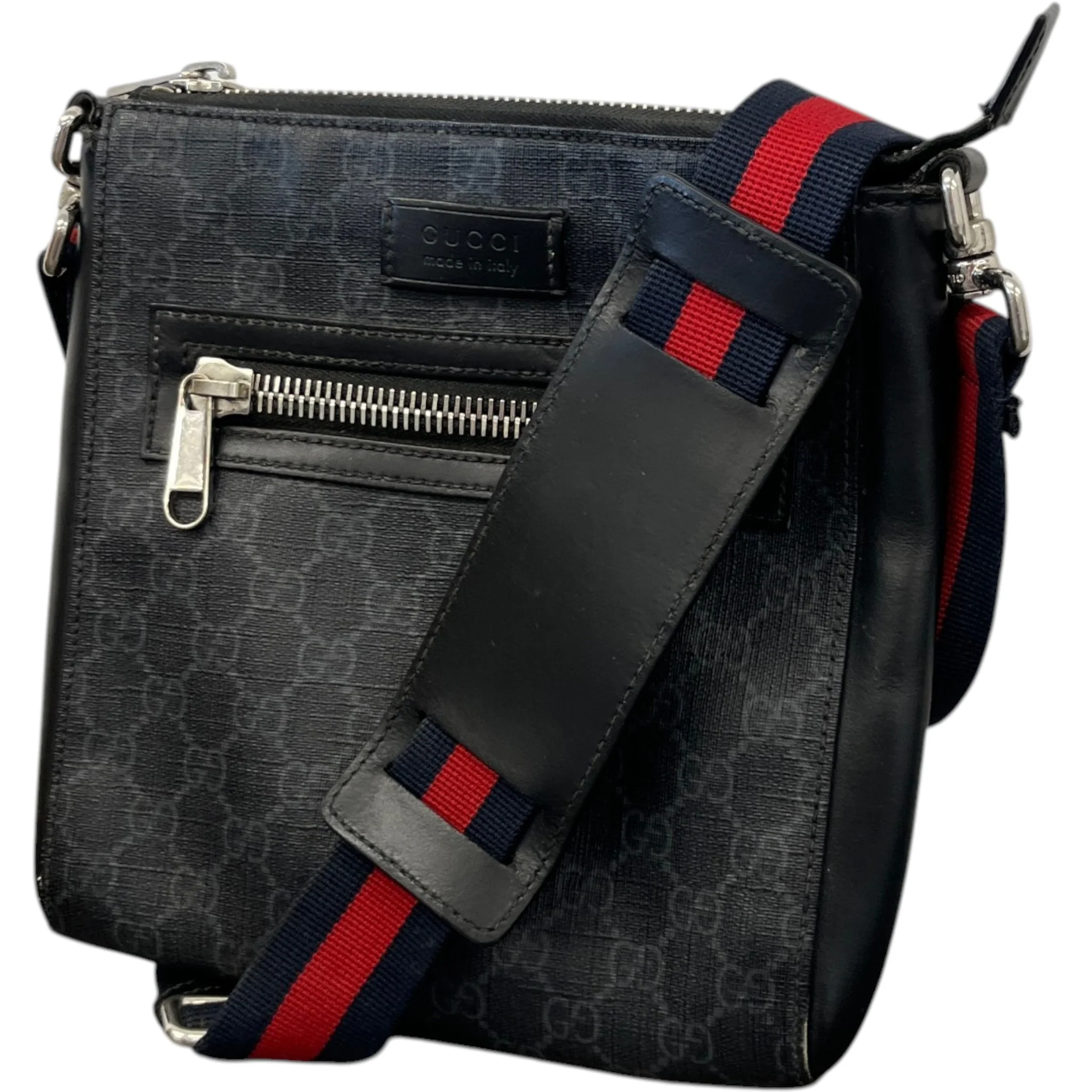 Men's Gg Supreme Messenger Bag Black - Image 5