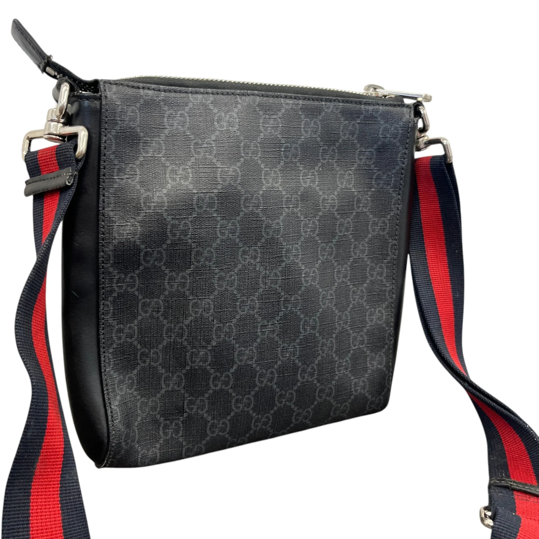 Men's Gg Supreme Messenger Bag Black - Image 6