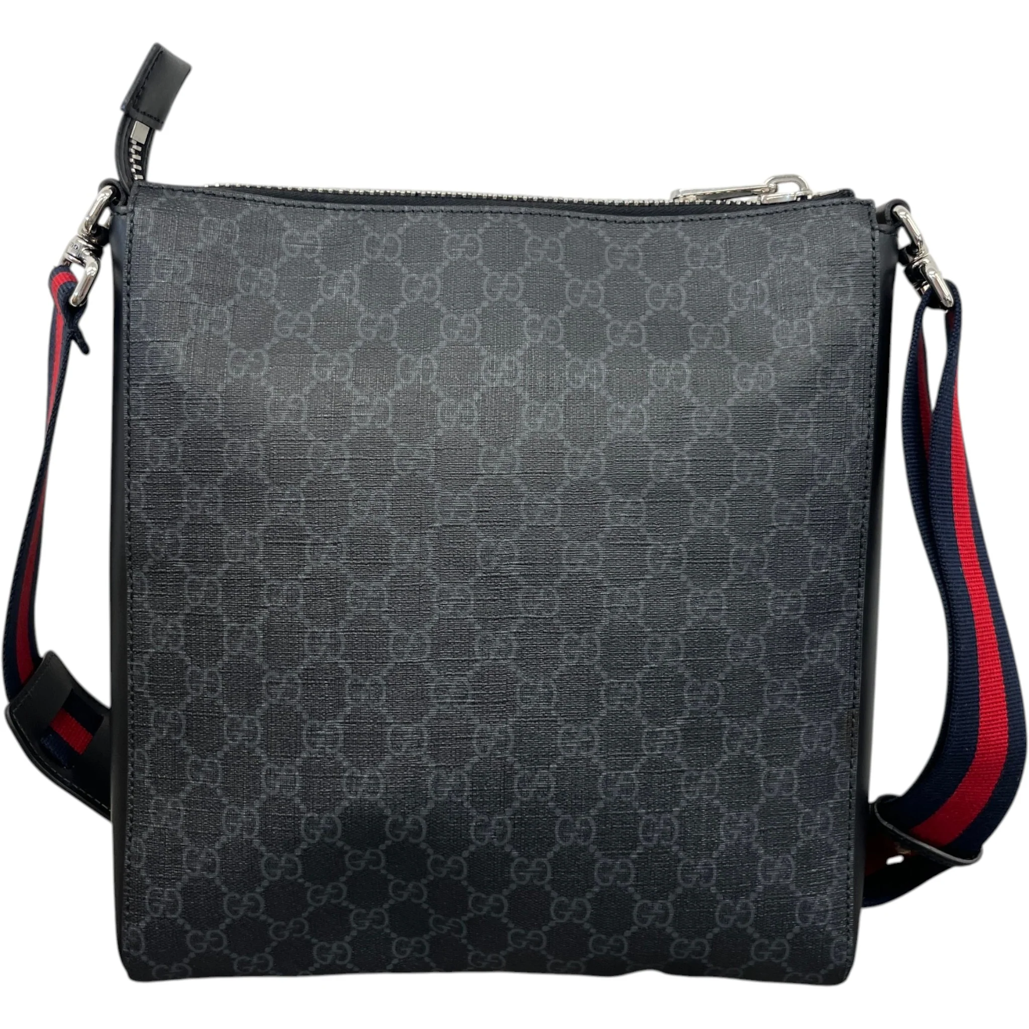 Men's Gg Supreme Messenger Bag Black - Image 3