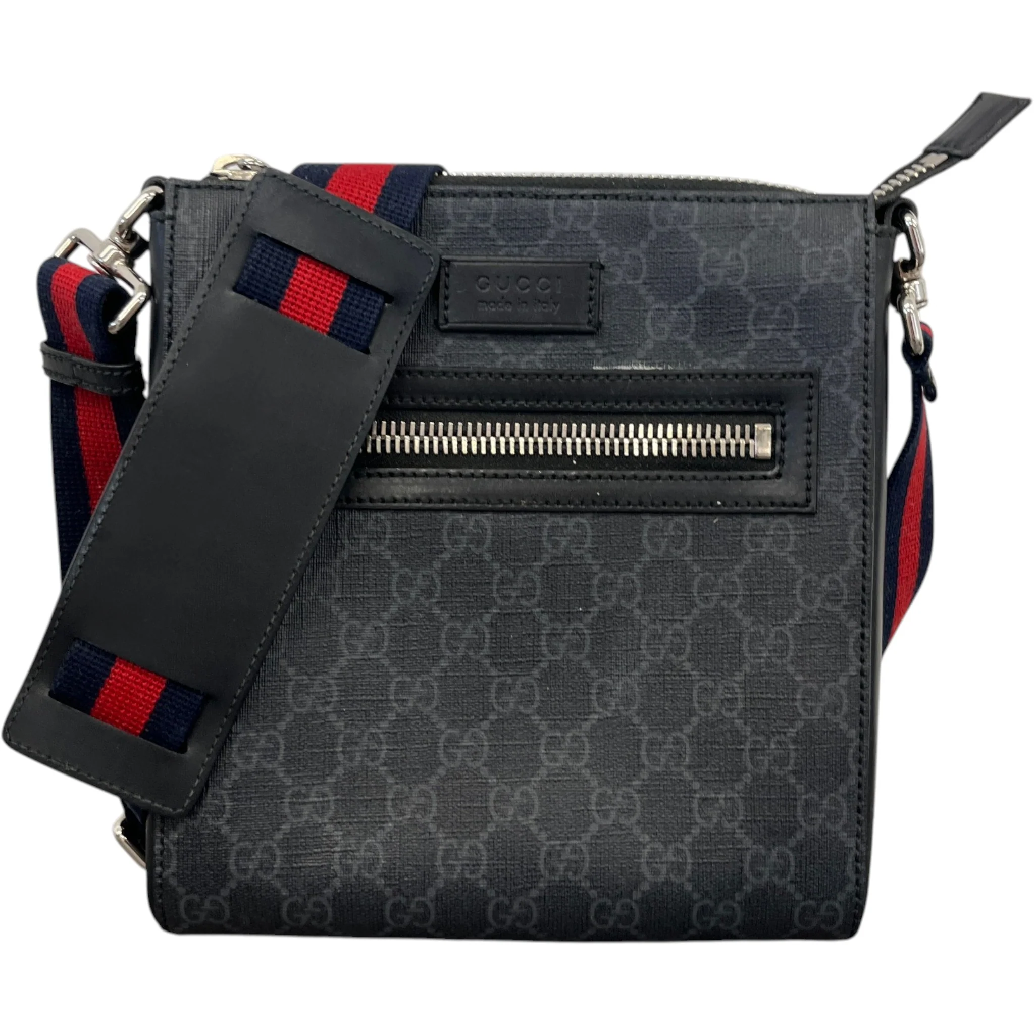 Men's Gg Supreme Messenger Bag Grey
