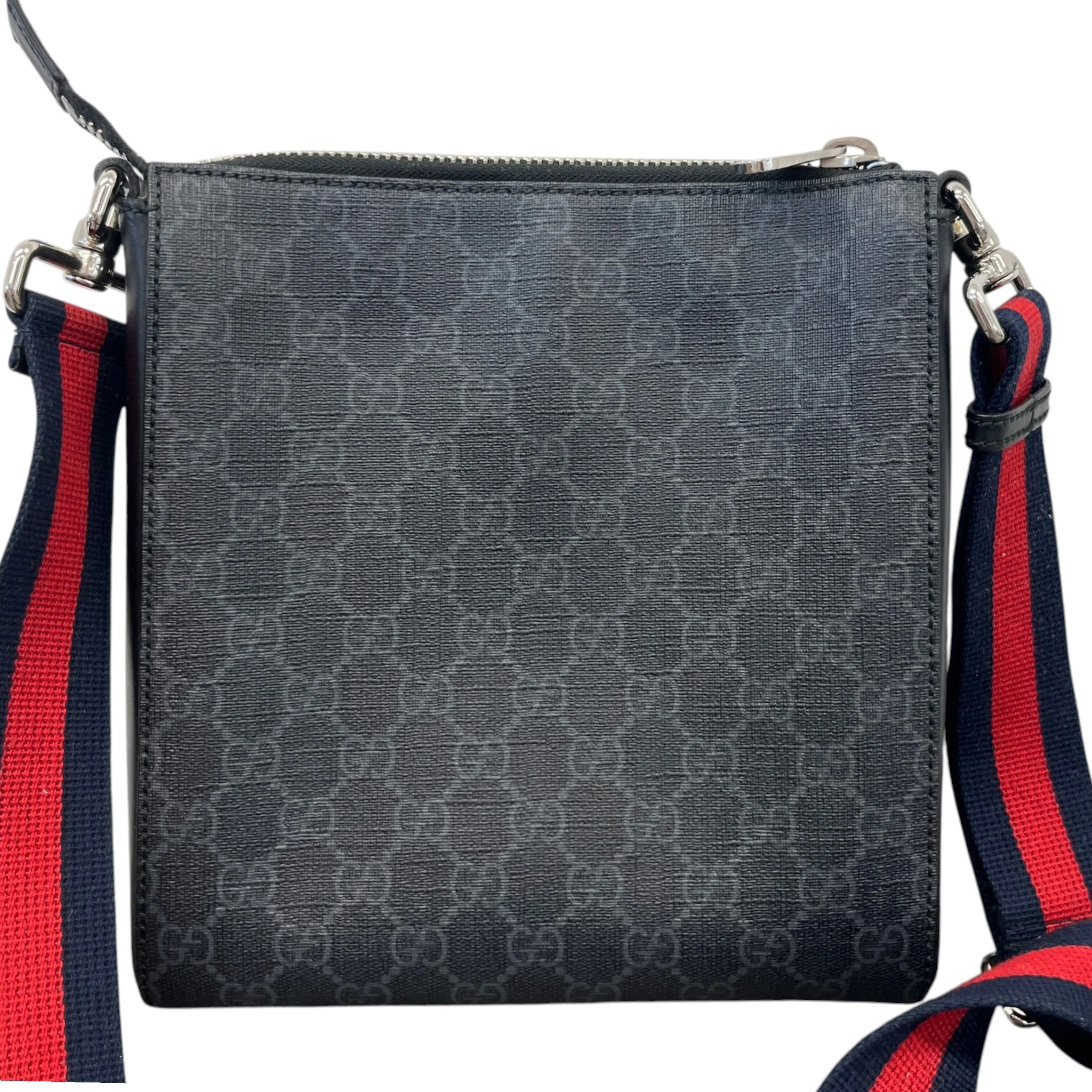 Men's Gg Supreme Messenger Bag Grey - Image 3