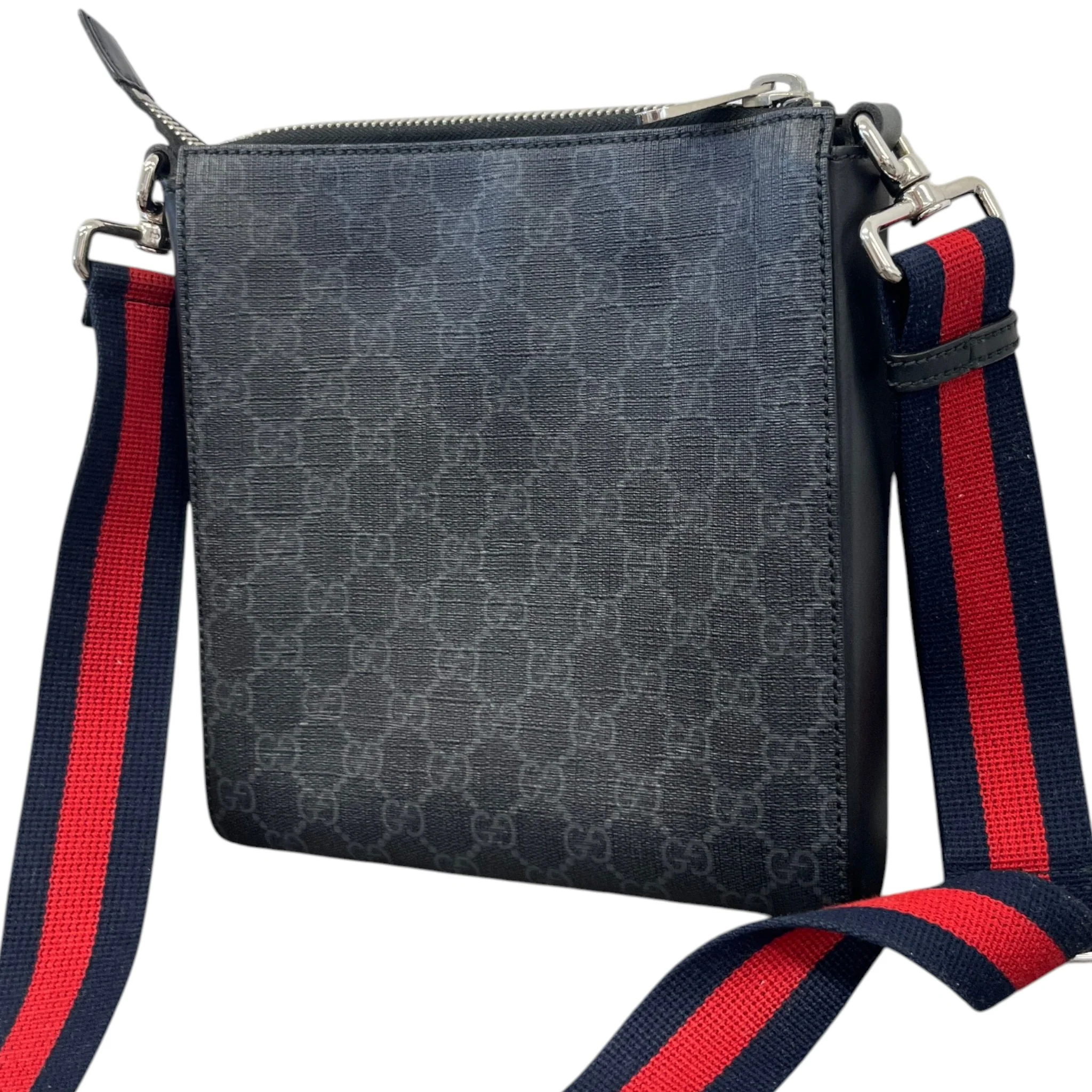 Men's Gg Supreme Messenger Bag Grey - Image 8