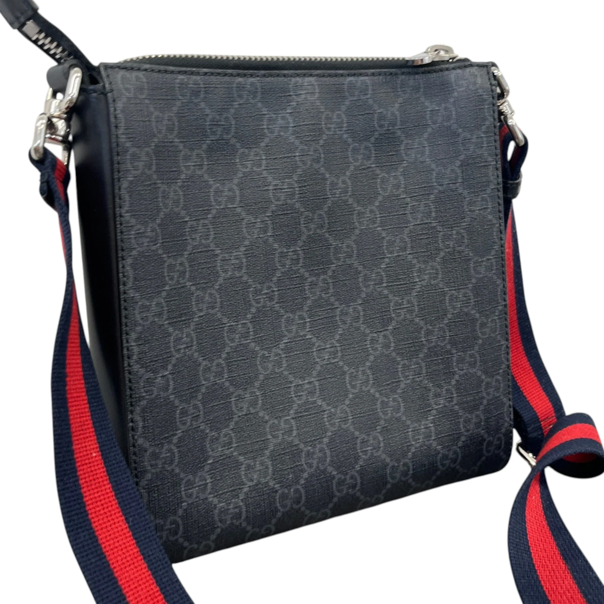 Men's Gg Supreme Messenger Bag Grey - Image 9