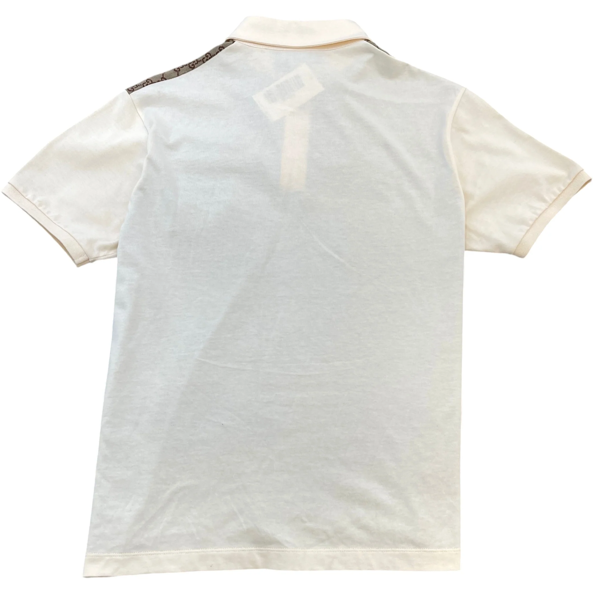 Men's Gg Supreme Polo Shirt Beige Size M - Image 2