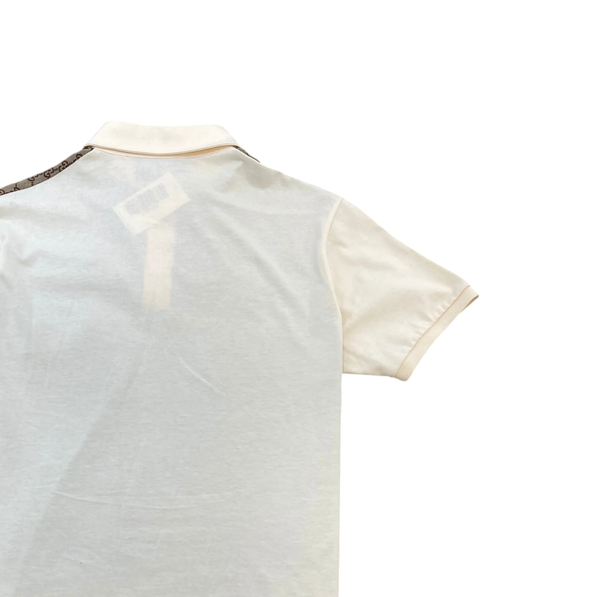 Men's Gg Supreme Polo Shirt Beige Size M - Image 4