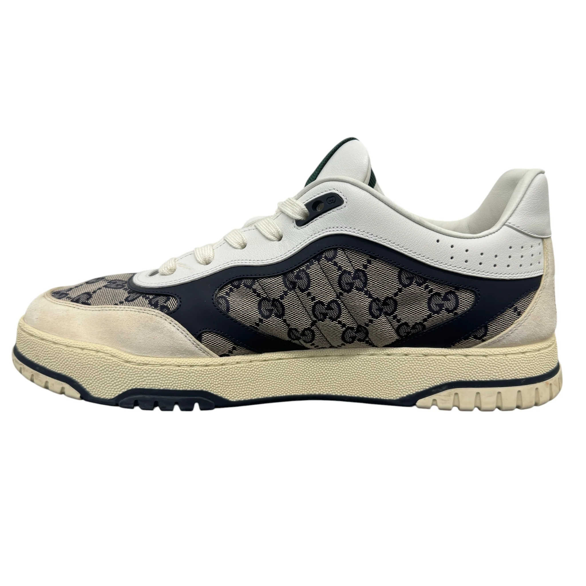 Men's Gg Supreme Re-Web Low Trainers Beige Size EU 45 / UK 11 - Image 2