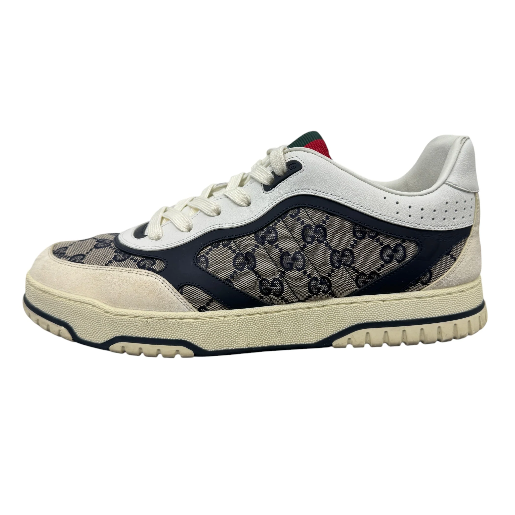 Men's Gg Supreme Re-Web Low Trainers Beige Size EU 45 / UK 11 - Image 4