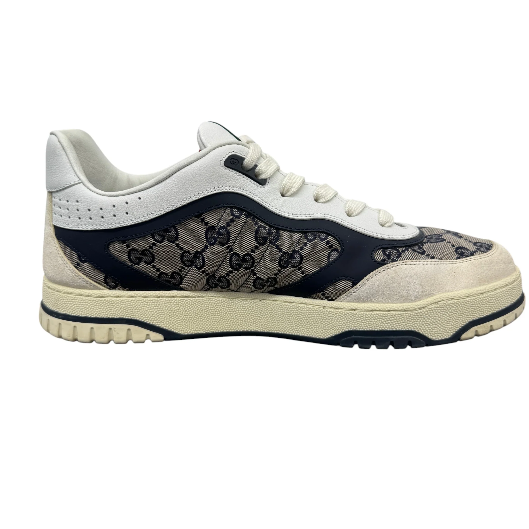 Men's Gg Supreme Re-Web Low Trainers Beige Size EU 45 / UK 11 - Image 5