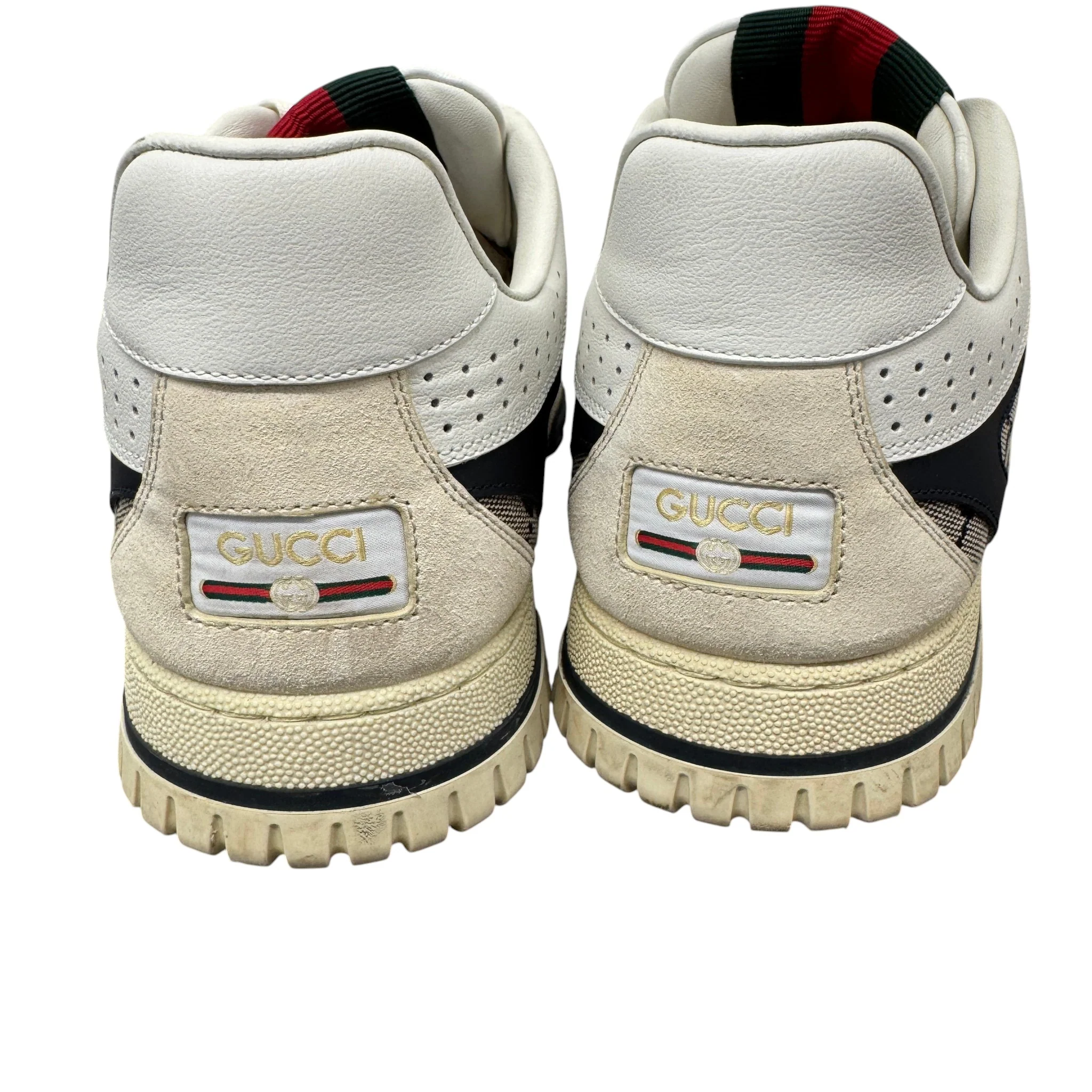 Men's Gg Supreme Re-Web Low Trainers Beige Size EU 45 / UK 11 - Image 9