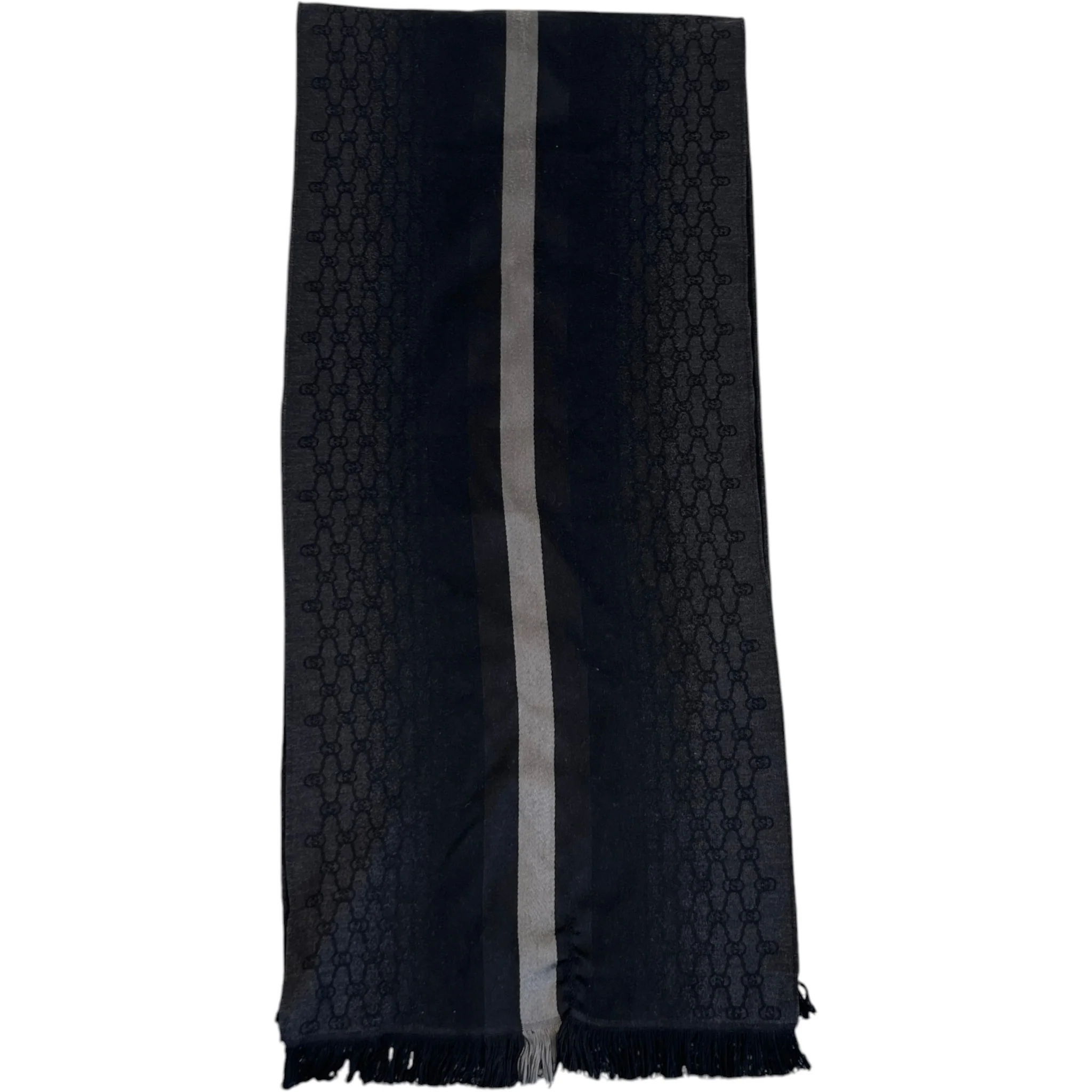 Men's Gg Supreme Scarf Grey - Image 2