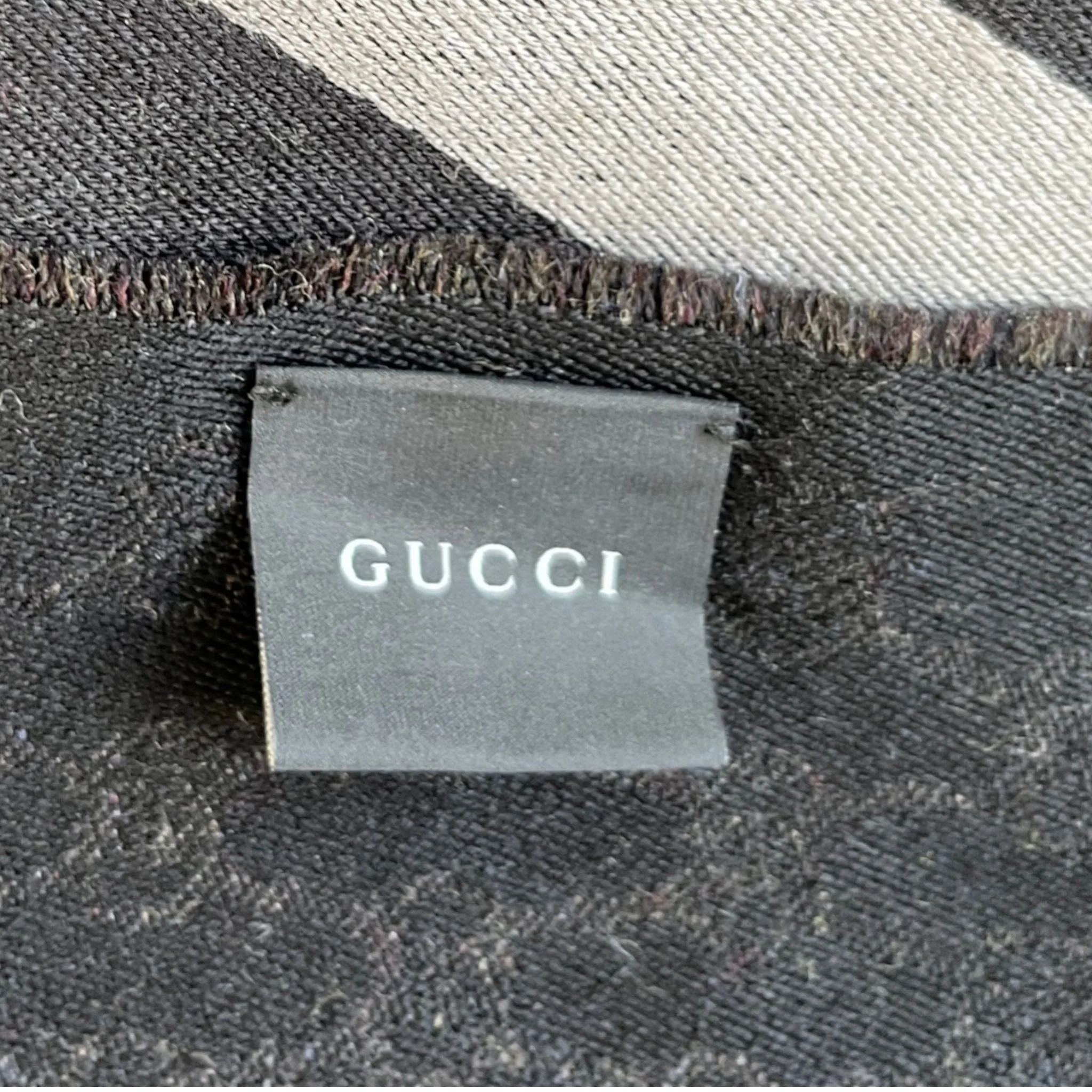 Men's Gg Supreme Scarf Grey - Image 4