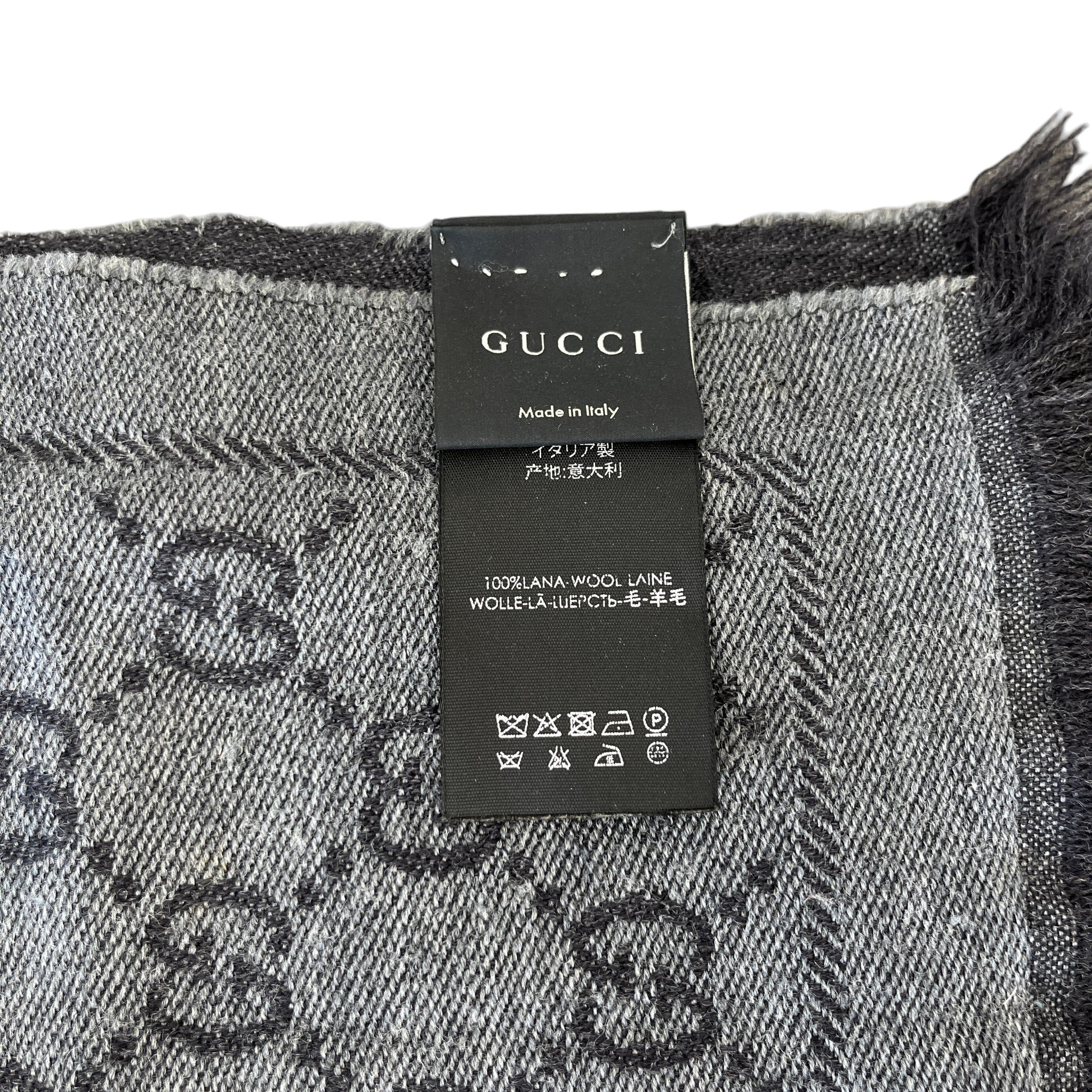 Men's Gg Supreme Scarf Grey - Image 14
