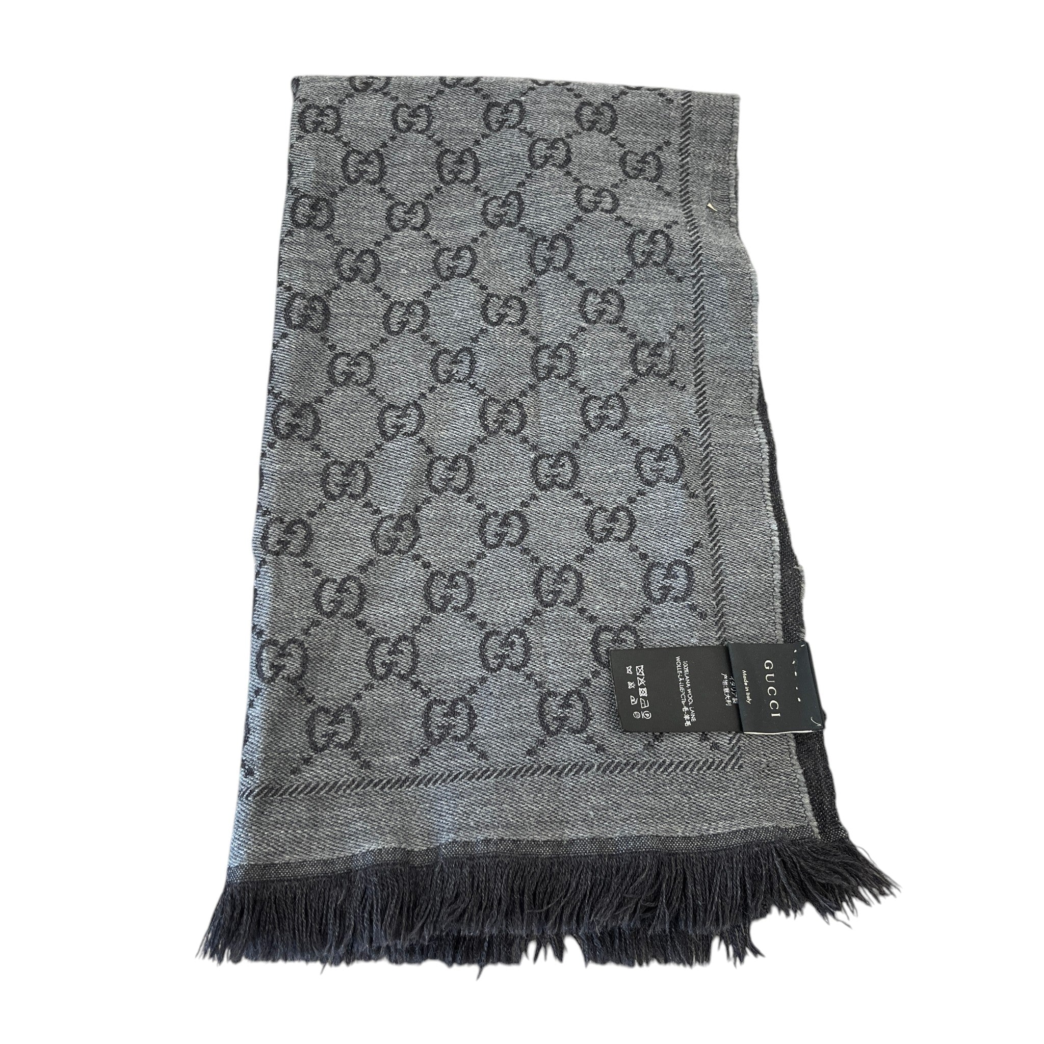 Men's Gg Supreme Scarf Grey - Image 3