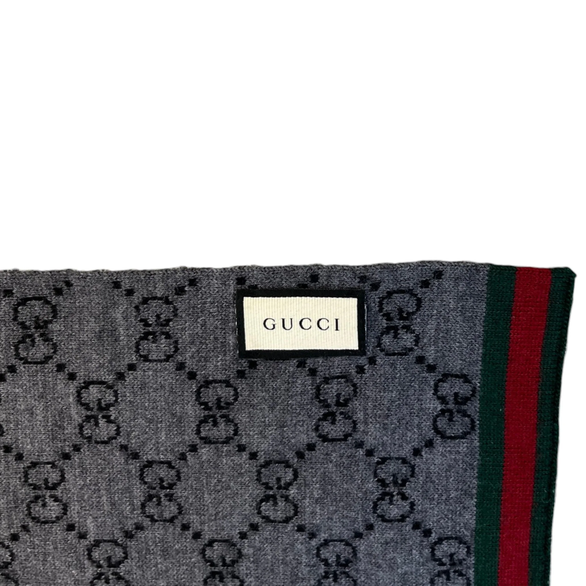 Men's Gg Supreme Scarf Grey - Image 6