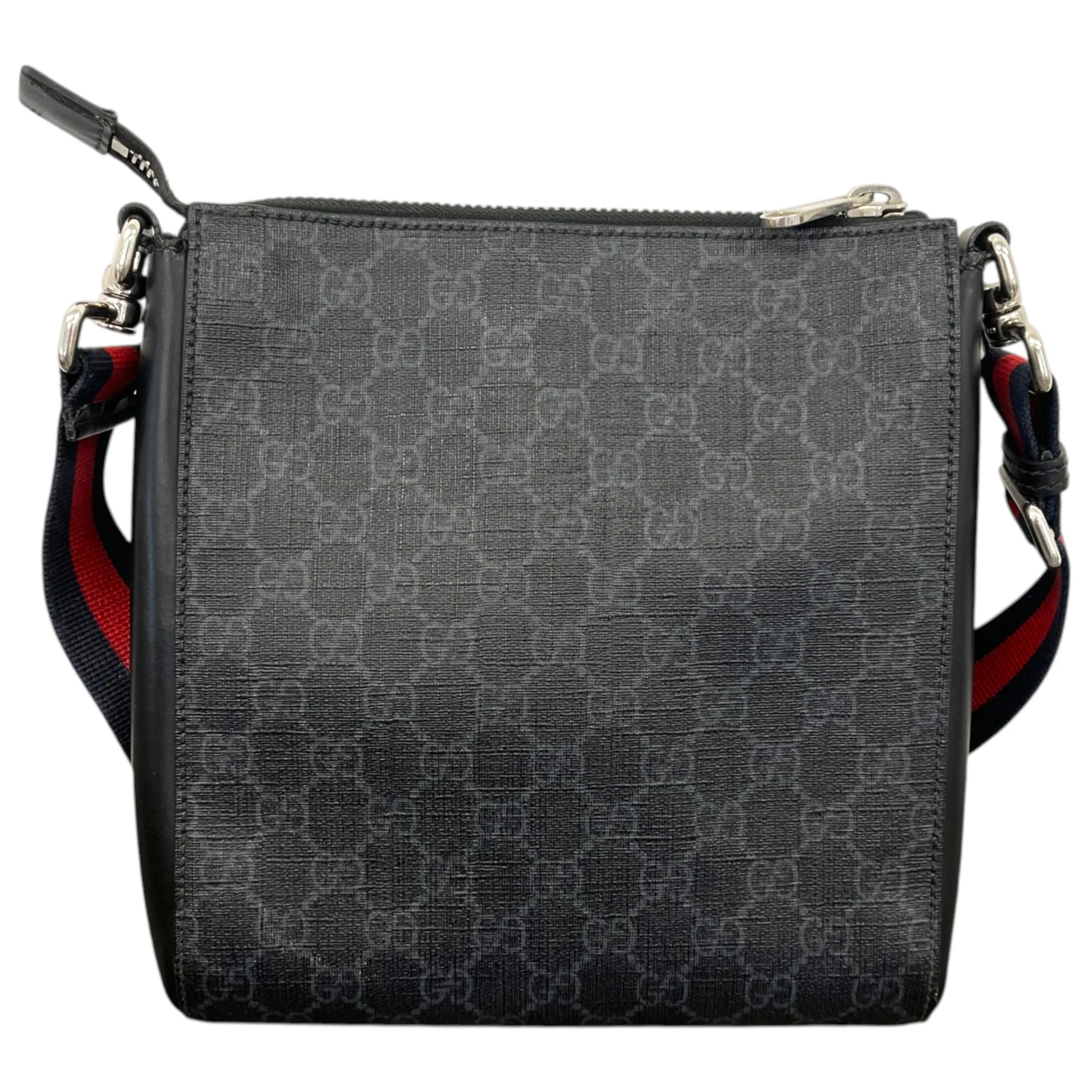 Men's Gg Supreme Small Messenger Bag Black - Image 5