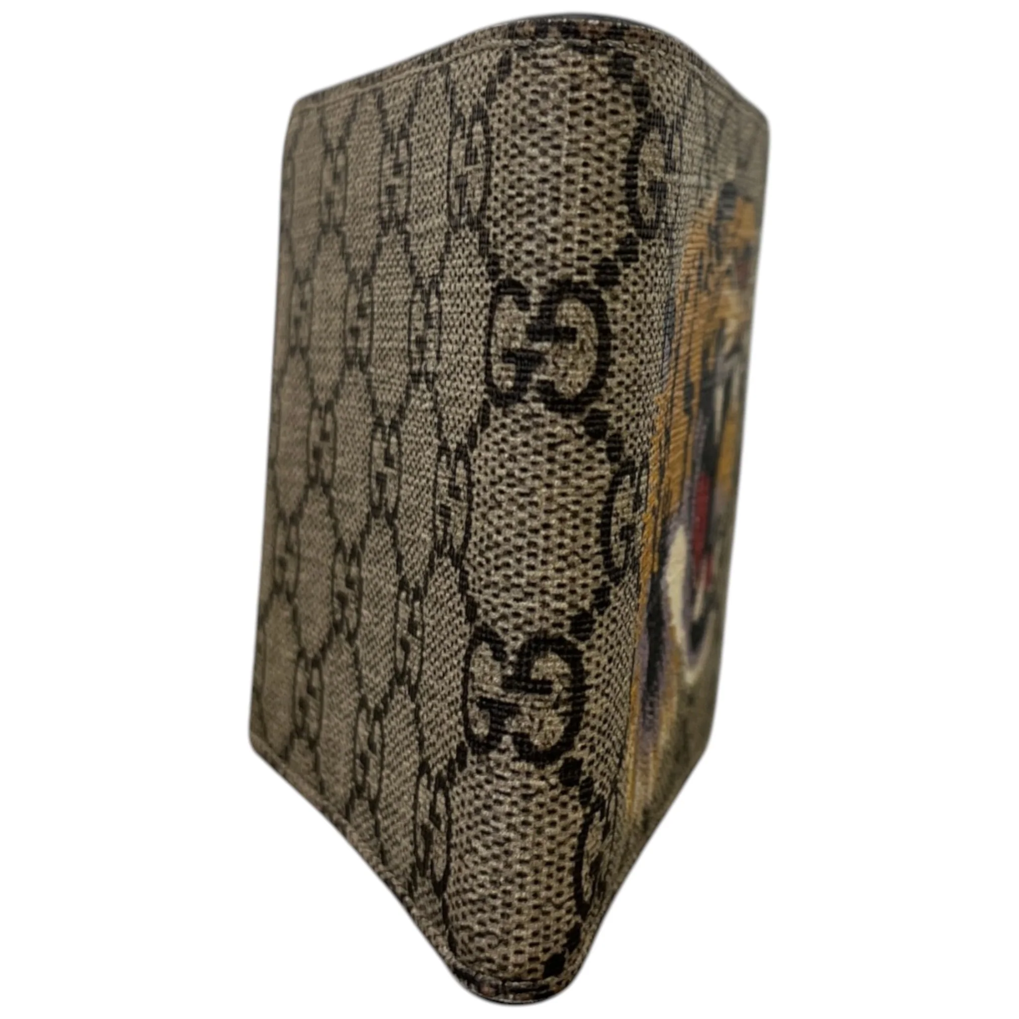 Men's Gg Supreme Tiger Wallet Beige - Image 4