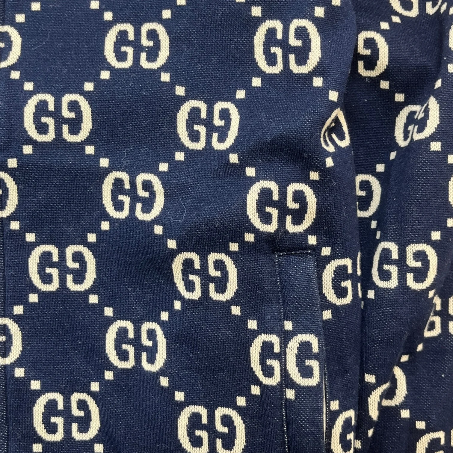 Men's Gg Supreme Track Jacket Blue Size S - Image 5