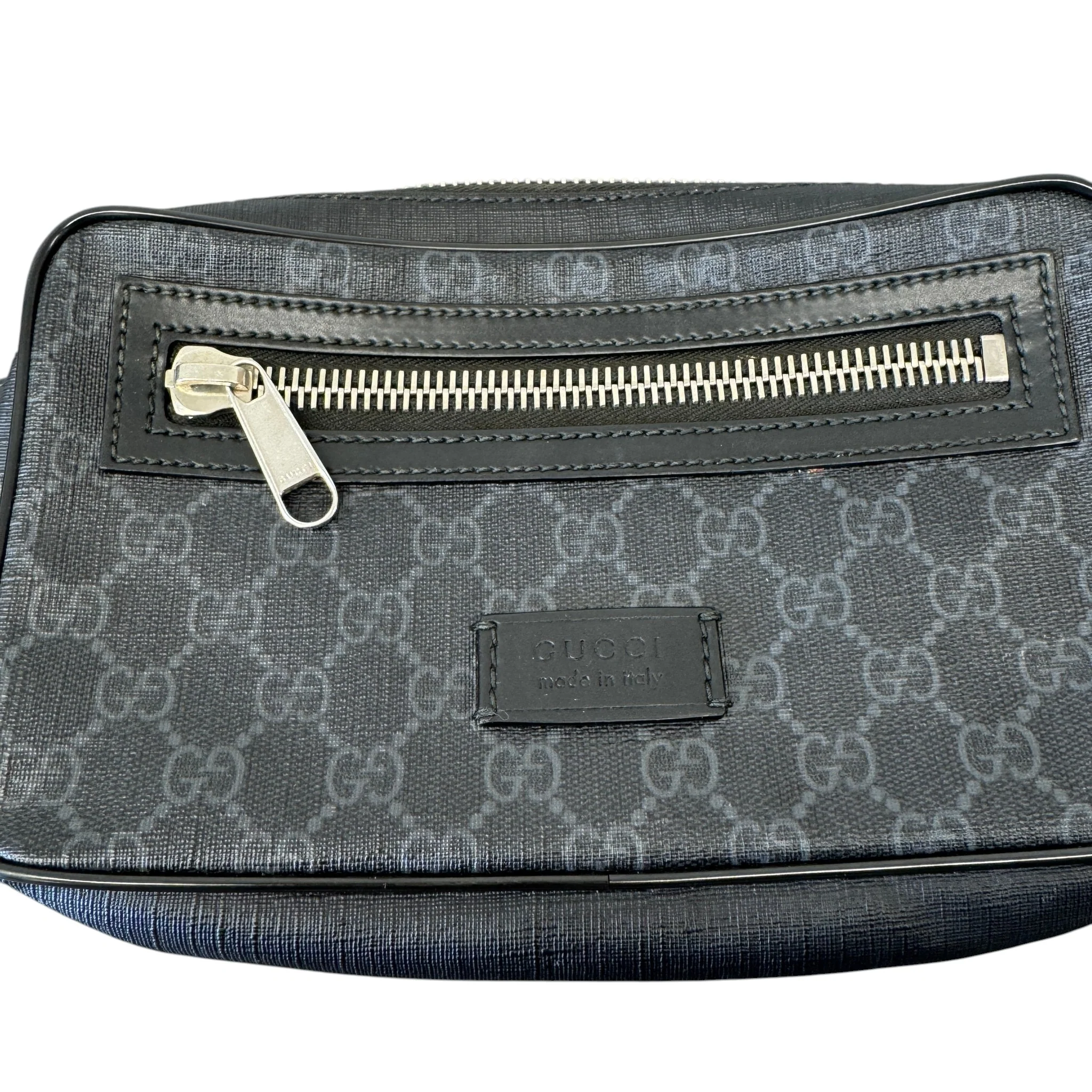 Men's Gg Supreme Web Belt Bag Black - Image 4