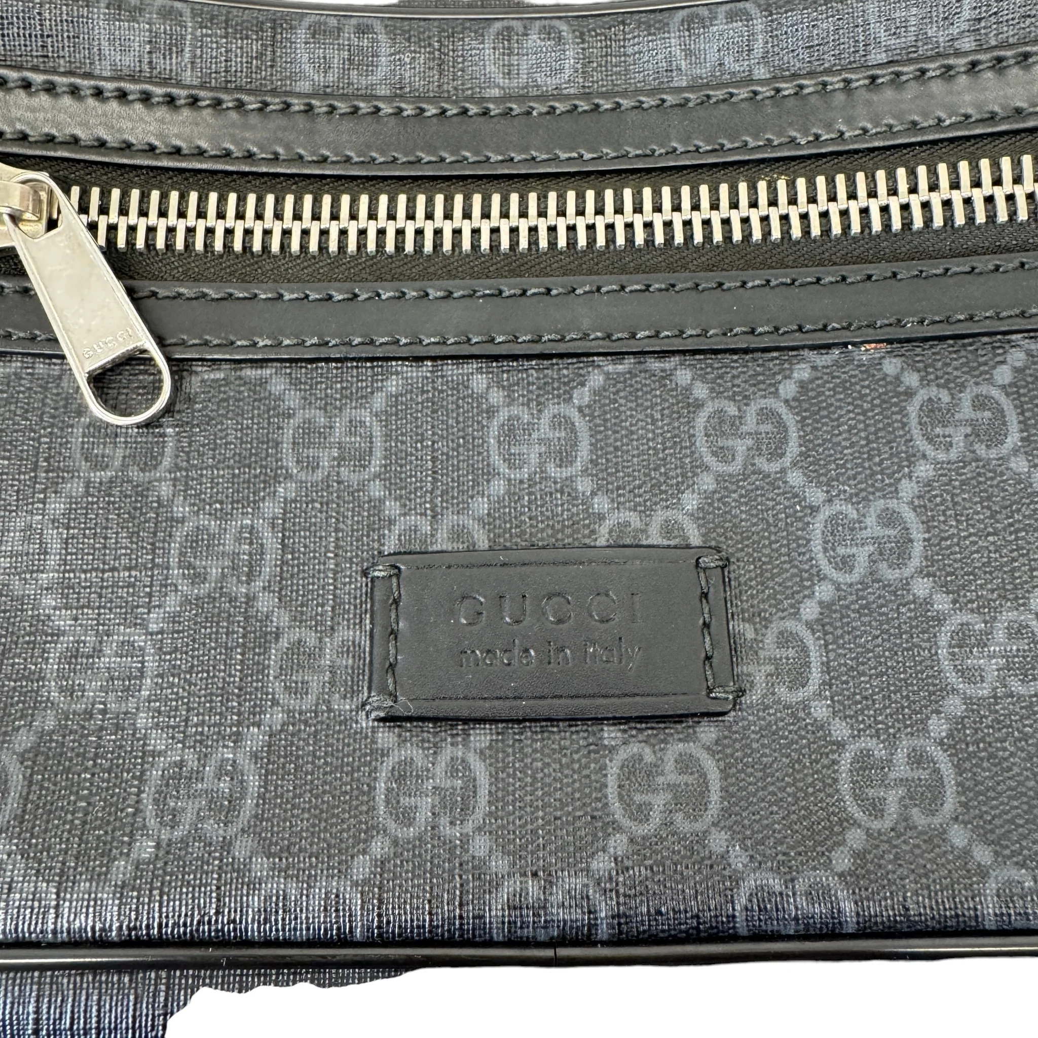 Men's Gg Supreme Web Belt Bag Black - Image 5