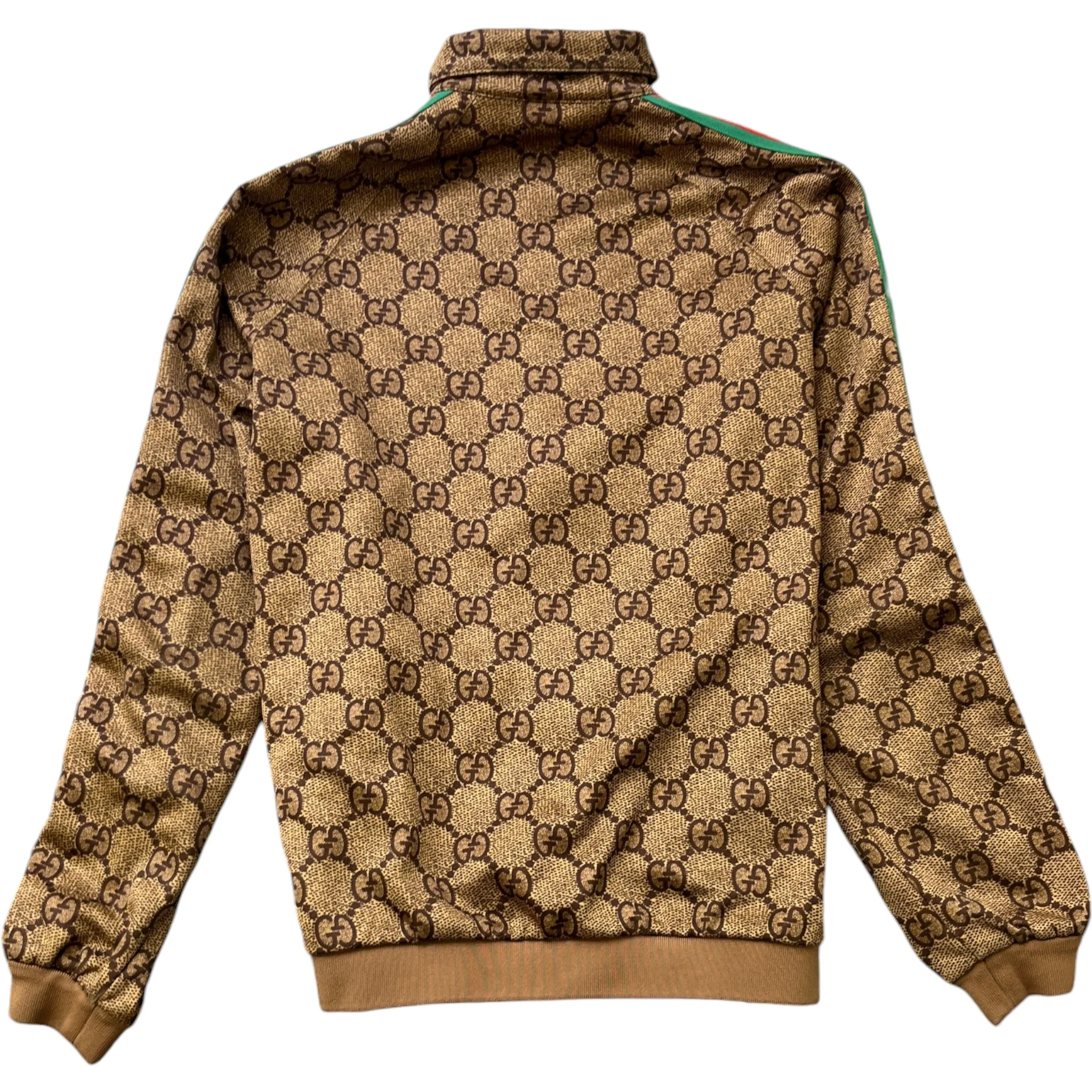 Men's Gg Supreme Zip Up Jacket Brown Size S - Image 2