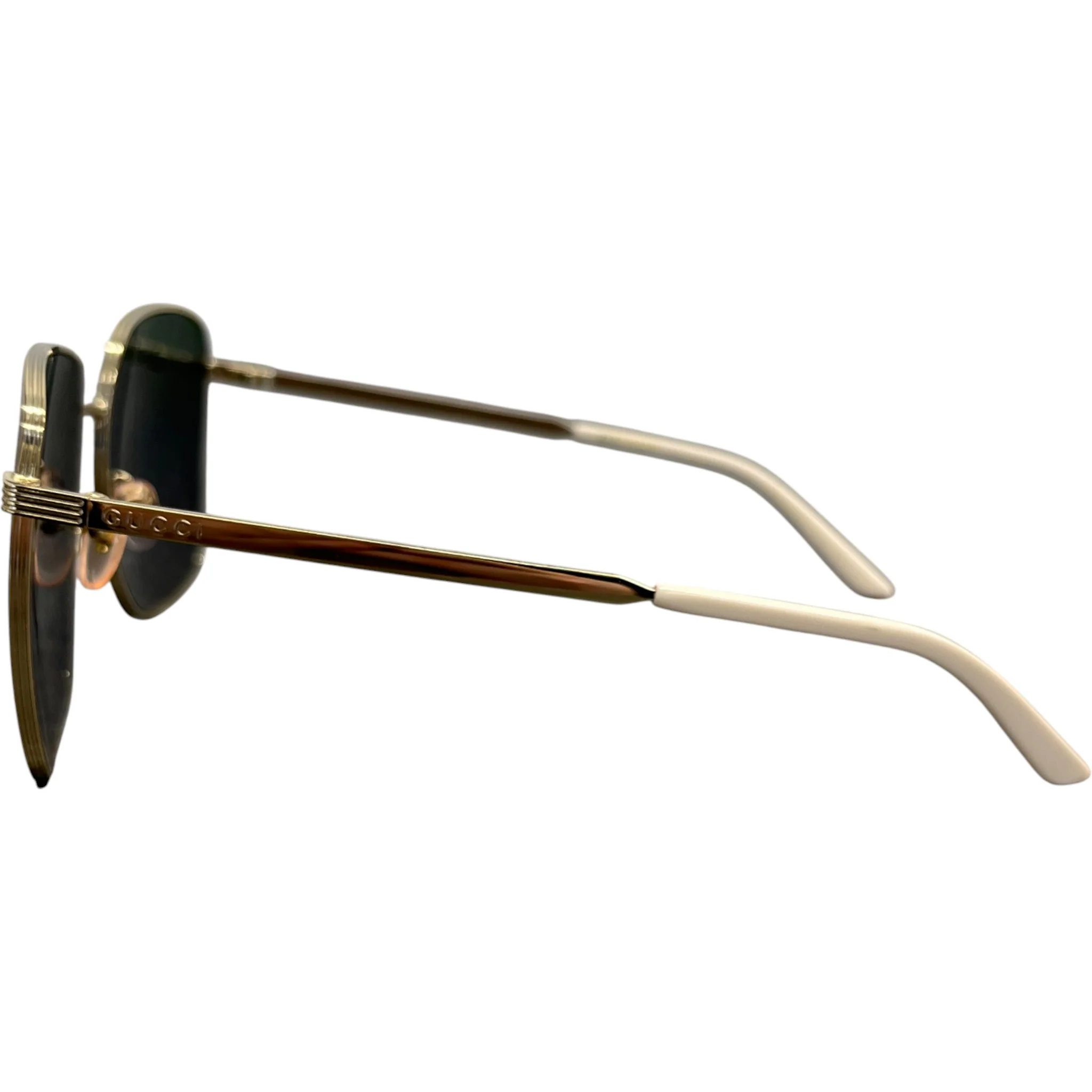 Men's Gg0802S Rainbow Monogram Sunglasses Gold - Image 6