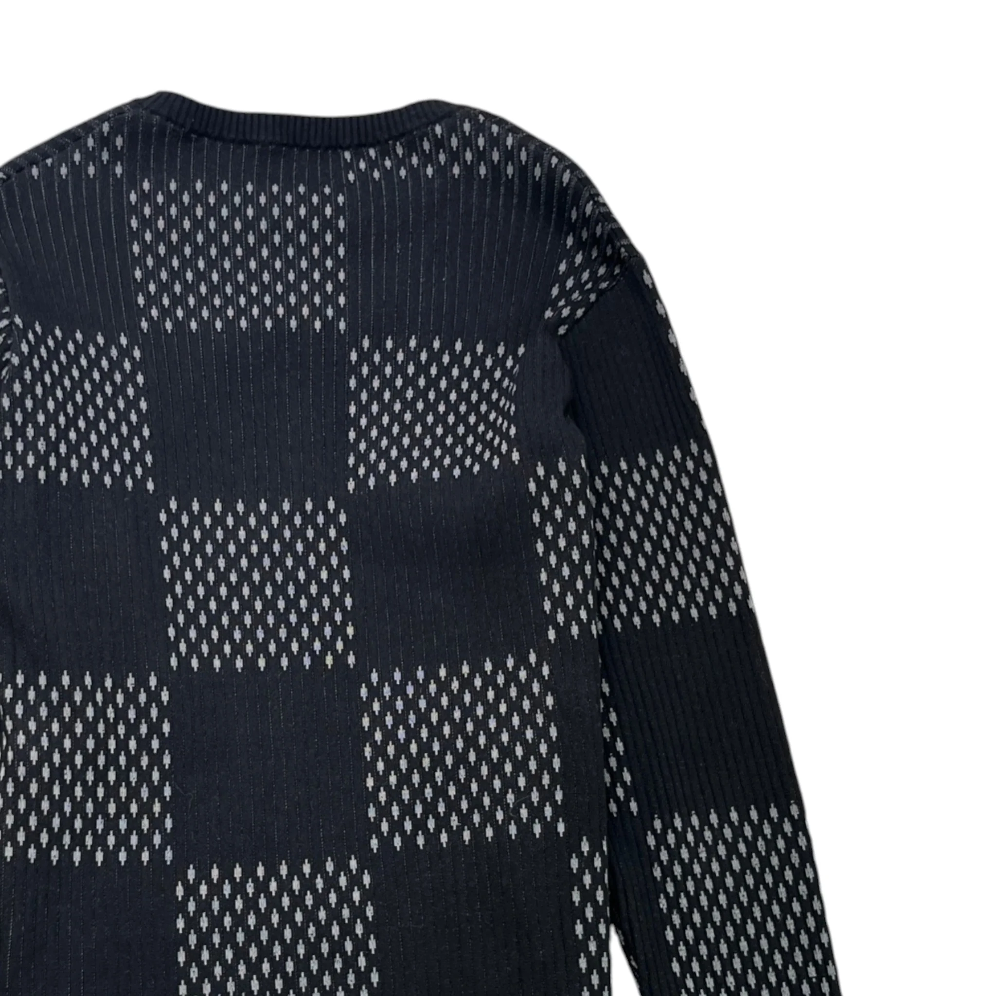 Men's Giant Damier Sweatshirt Black Size L - Image 4