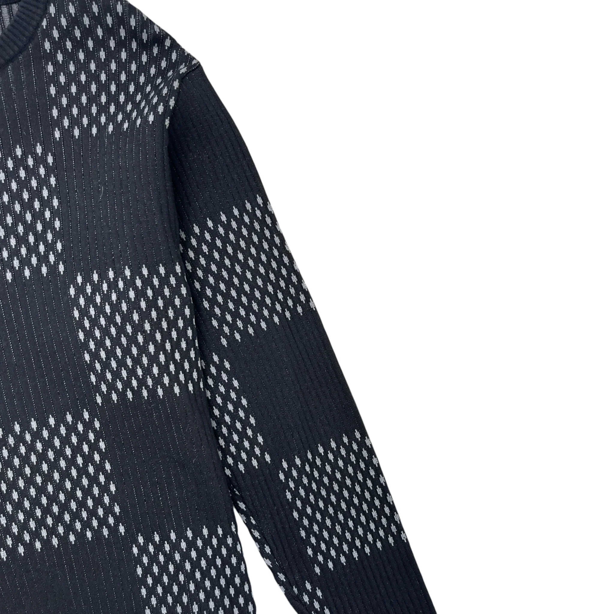 Men's Giant Damier Sweatshirt Black Size L - Image 5