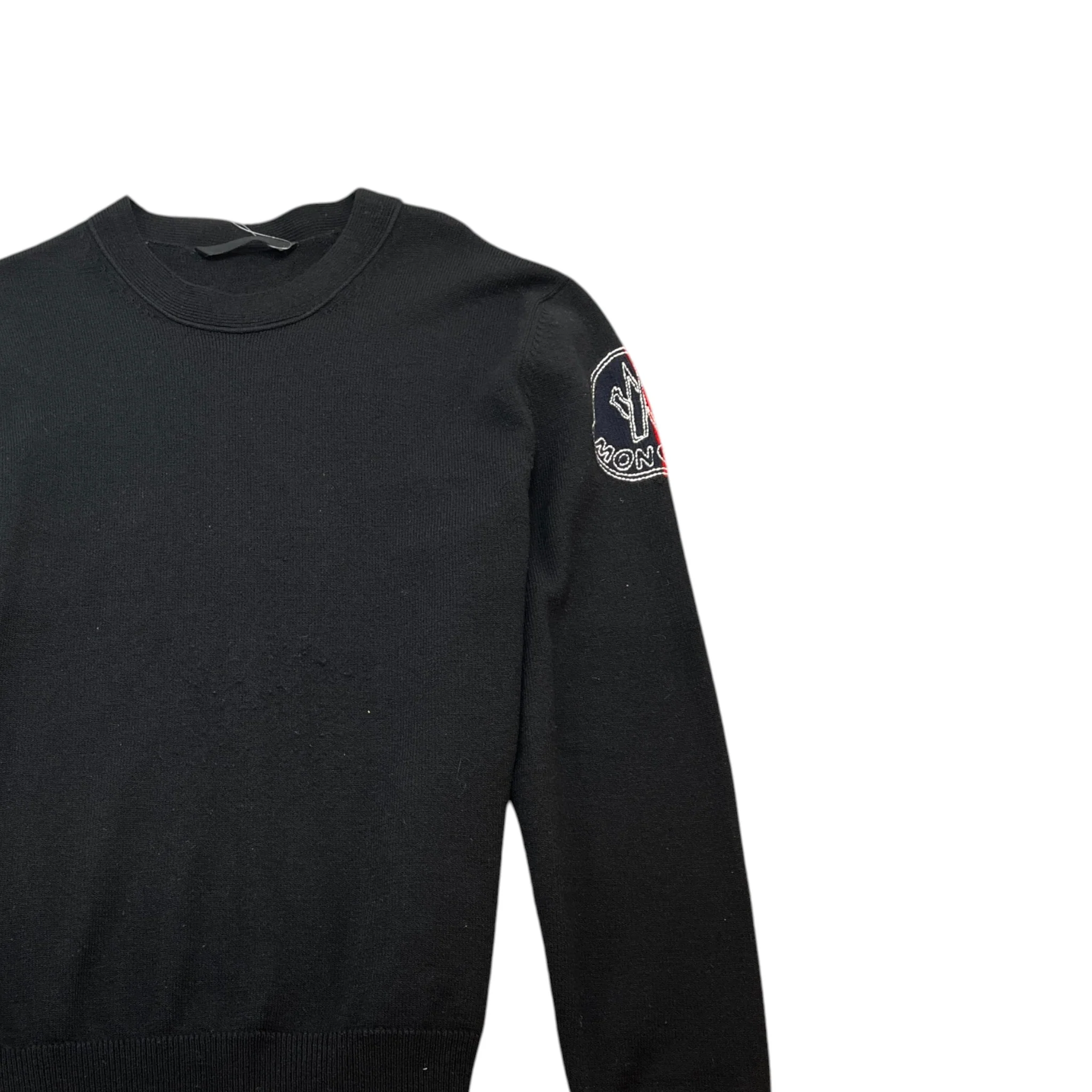 Men's Girocollo Tricot Jumper Black Size L - Image 3