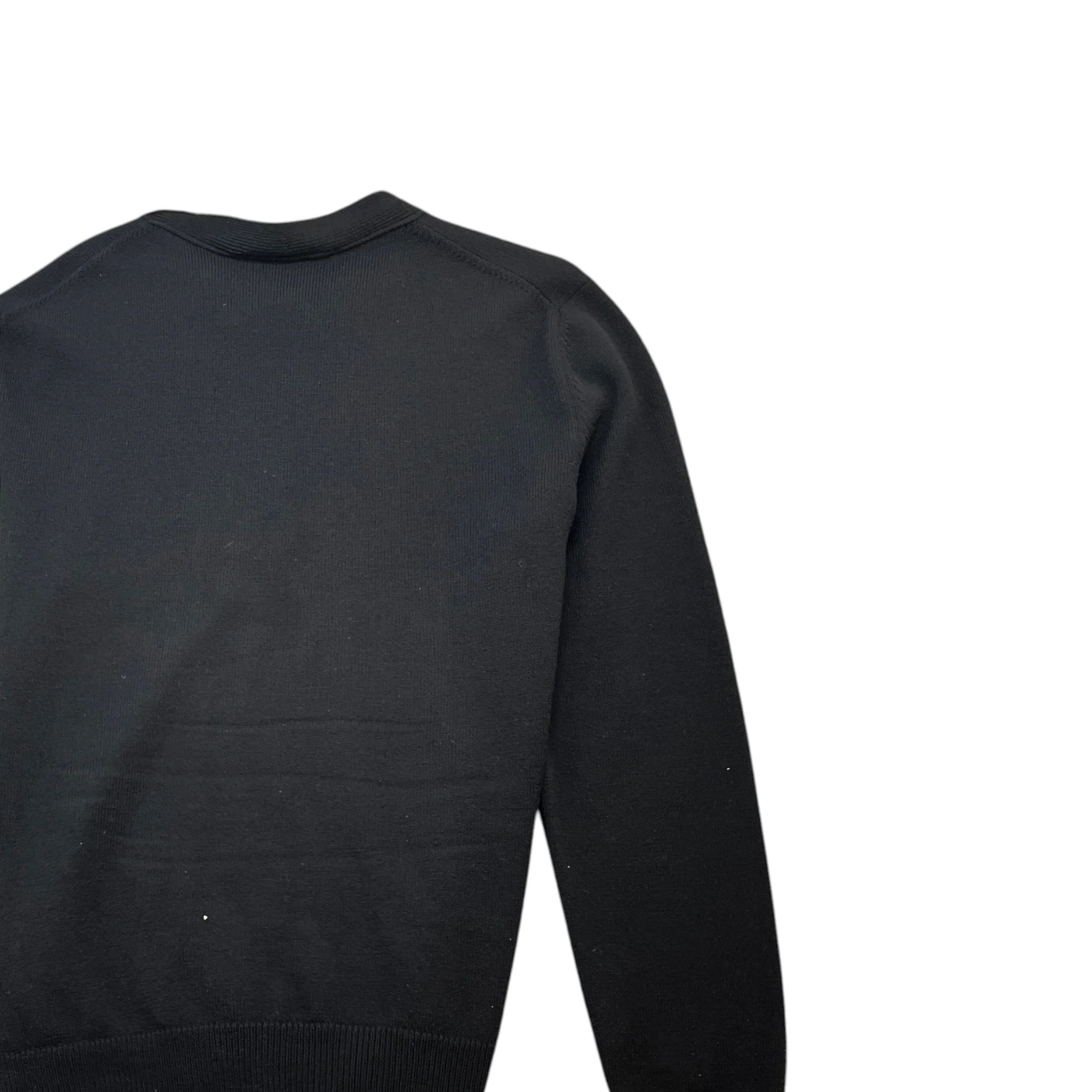 Men's Girocollo Tricot Jumper Black Size L - Image 4