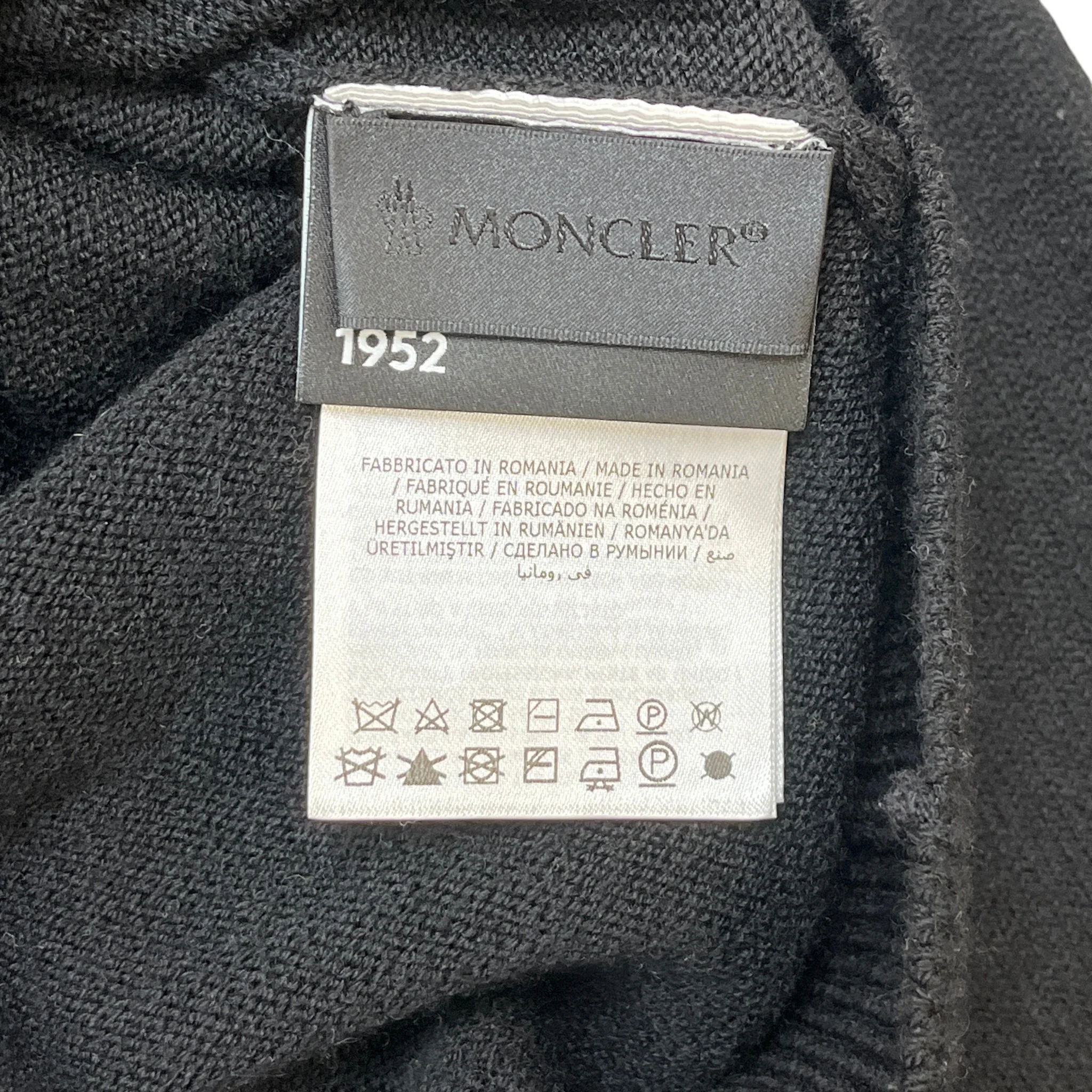 Men's Girocollo Tricot Jumper Black Size L - Image 9