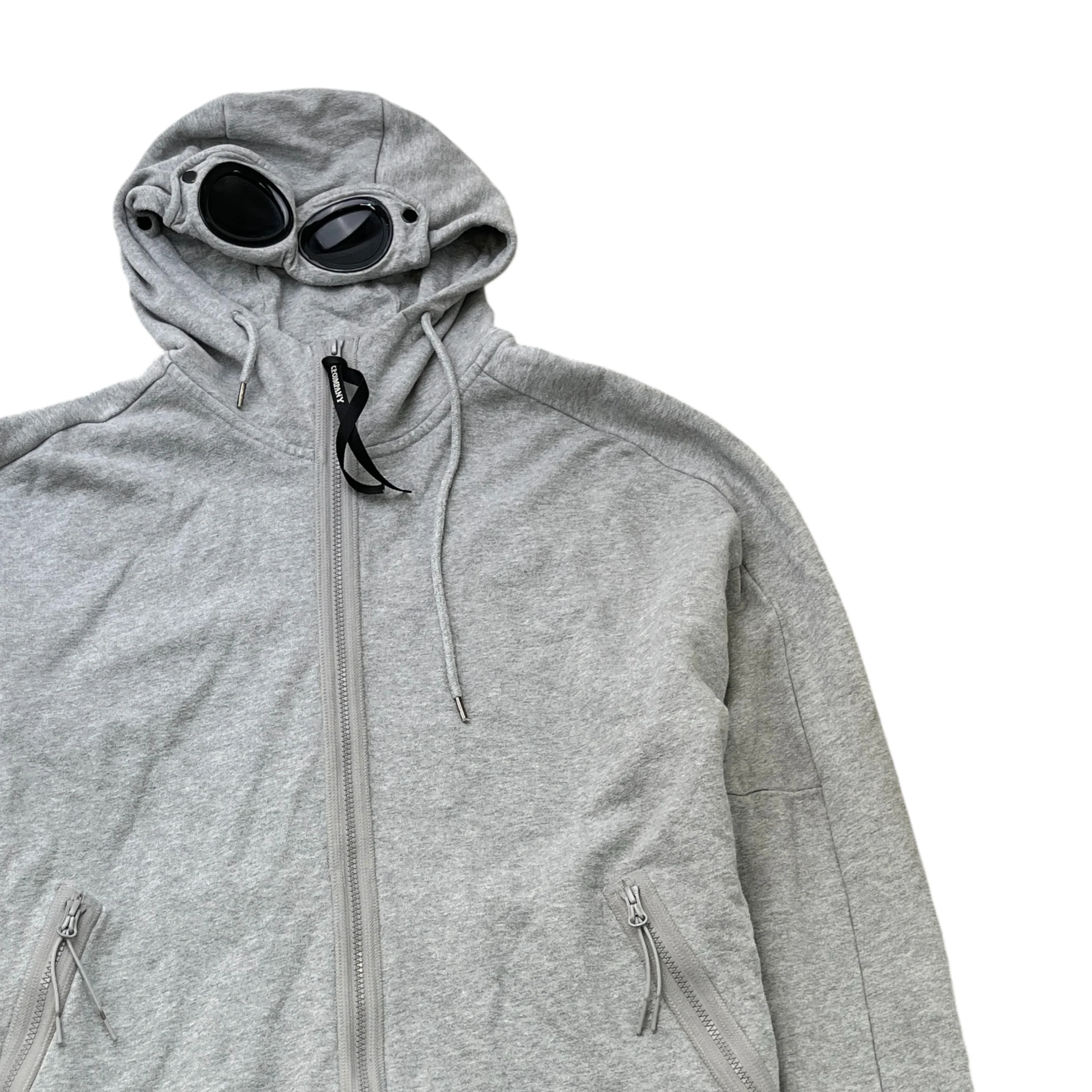 Men's Goggle Hoodie Grey Size XXL - Image 3