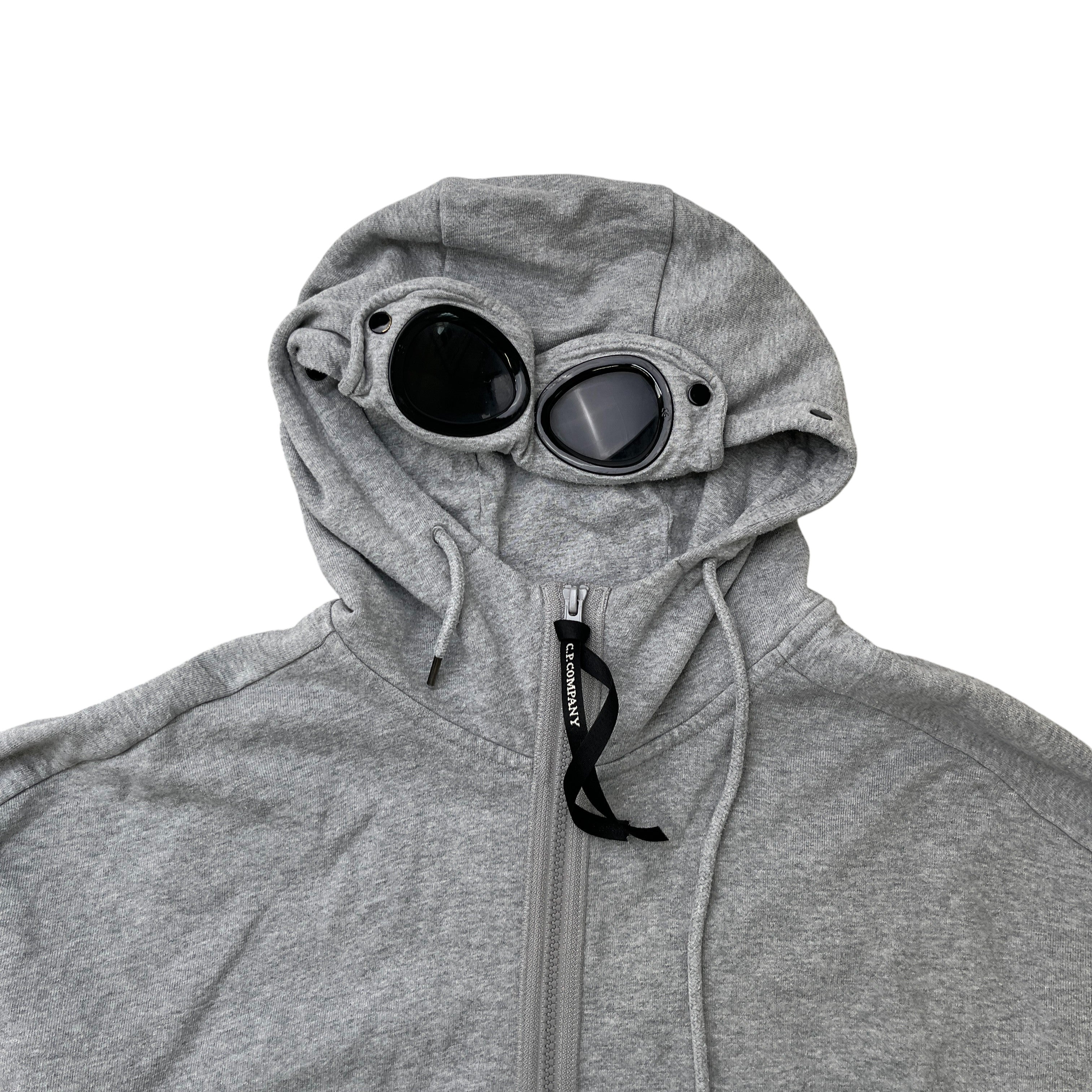 Men's Goggle Hoodie Grey Size XXL - Image 5