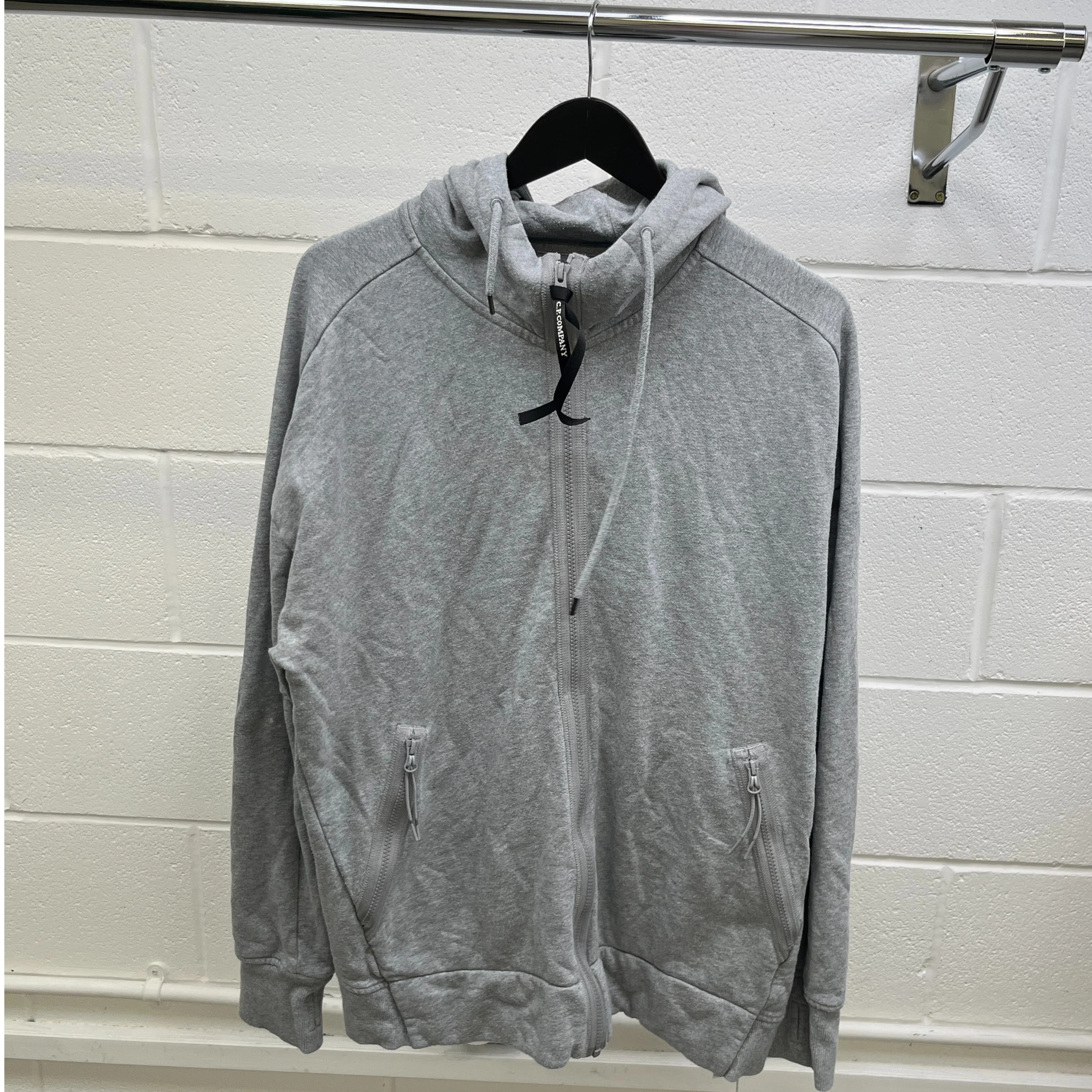 Men's Goggle Hoodie Grey Size XXL - Image 9